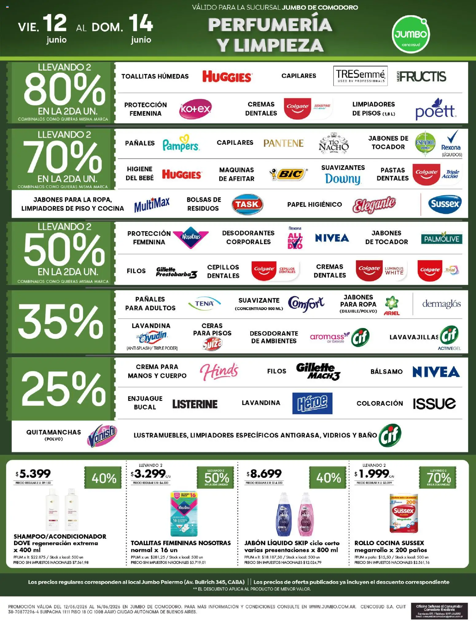 Jumbo ofertas │ válido desde el 12.06.2026 | Página: 6 | Productos: Cocina, Jabón, Toallitas femeninas, Crema
