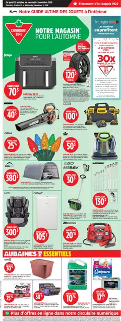 Preview of Canadian Tire circulaire from shop Canadian Tire valid from Oct 29, 2026