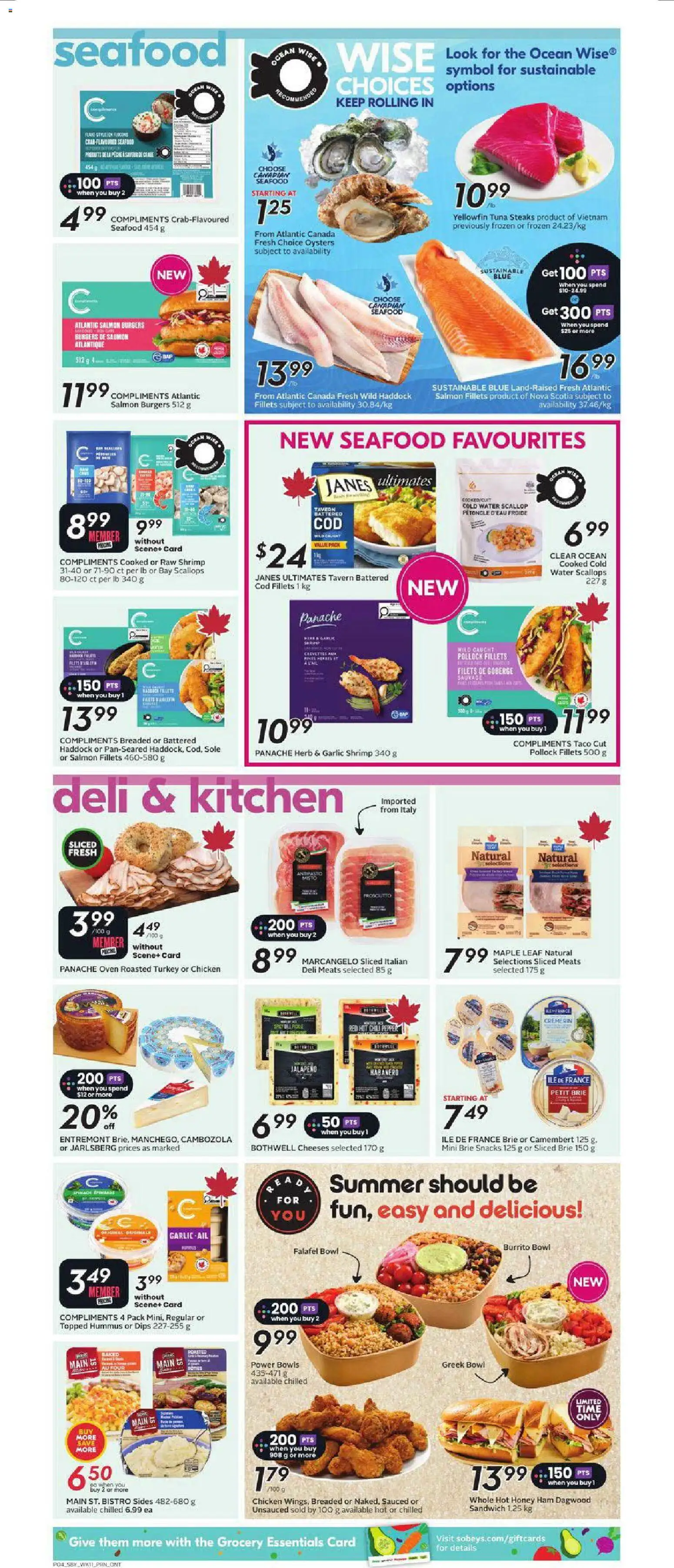 Sobeys flyer valid from Jul 9, 2026 | Page: 7 | Products: Turkey, Oven, Ham, Chicken