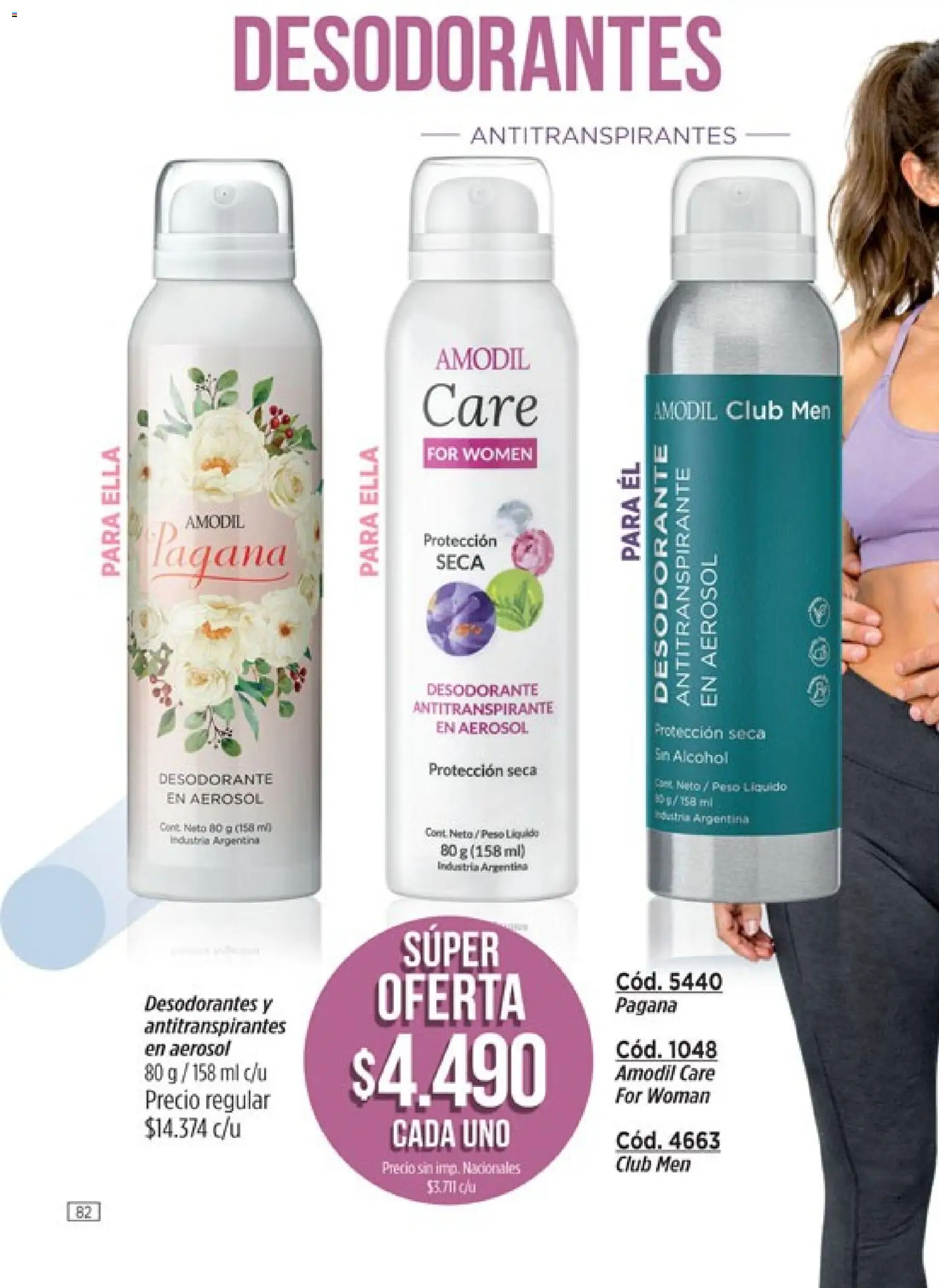 Amodil - Campaña 10 │ válido desde el 01.06.2026 | Página: 82 | Productos: Peso, Desodorante, Antitranspirante