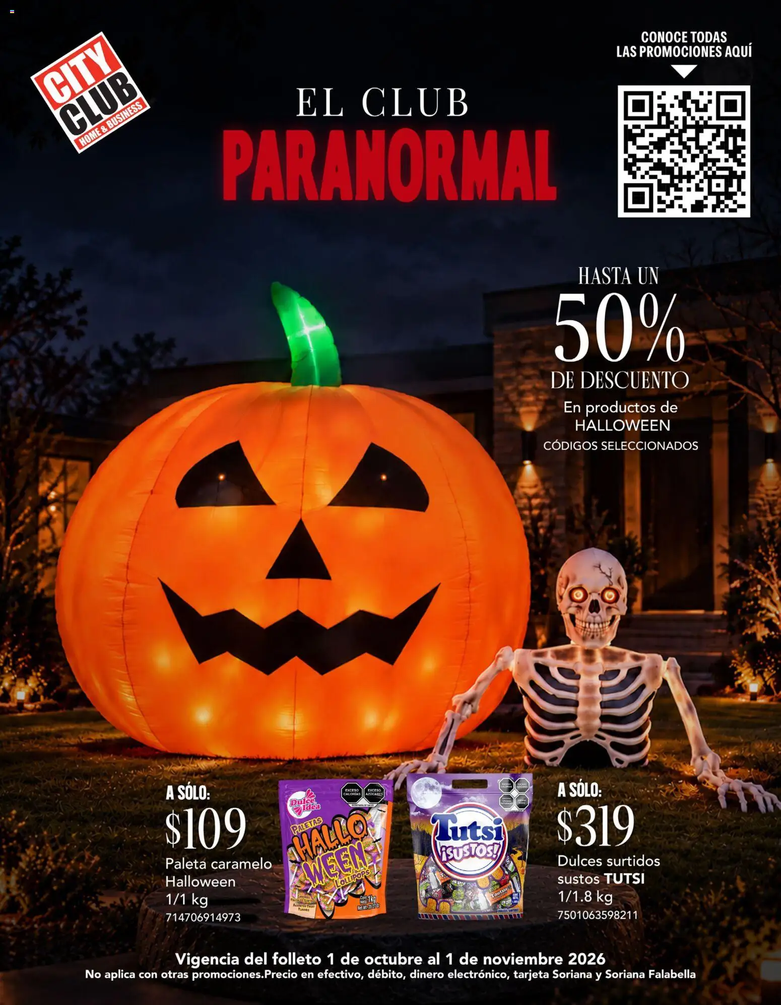 Nuevas ofertas de City Club válidas en toda la República Mexicana desde el 01/10/2026. ¡Encuentra las mejores ofertas en City Club catálogo! | Página: 1 | Productos: Paletas, Paleta, Dulces