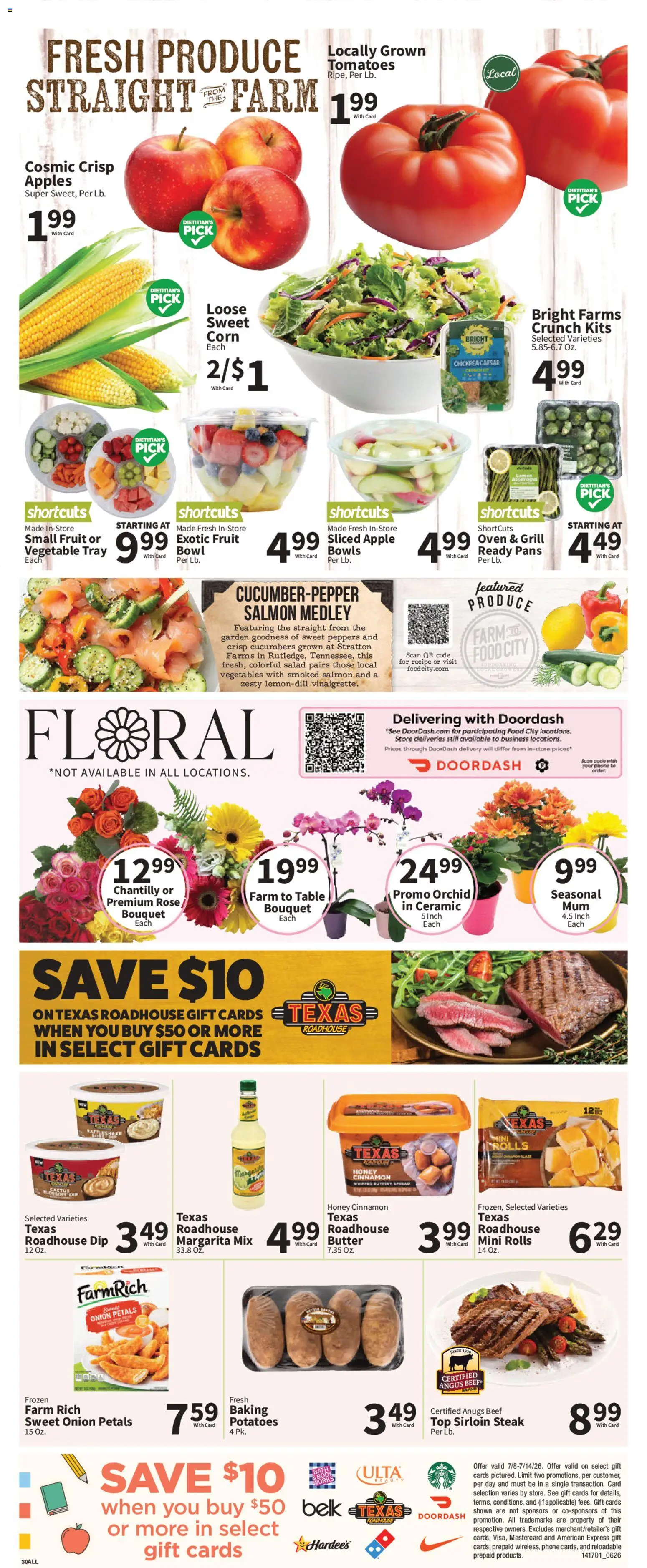Food City Weekly Ad - valid from 07/08/2026 | Page: 5 | Products: Butter, Tomatoes, Salad, Potatoes