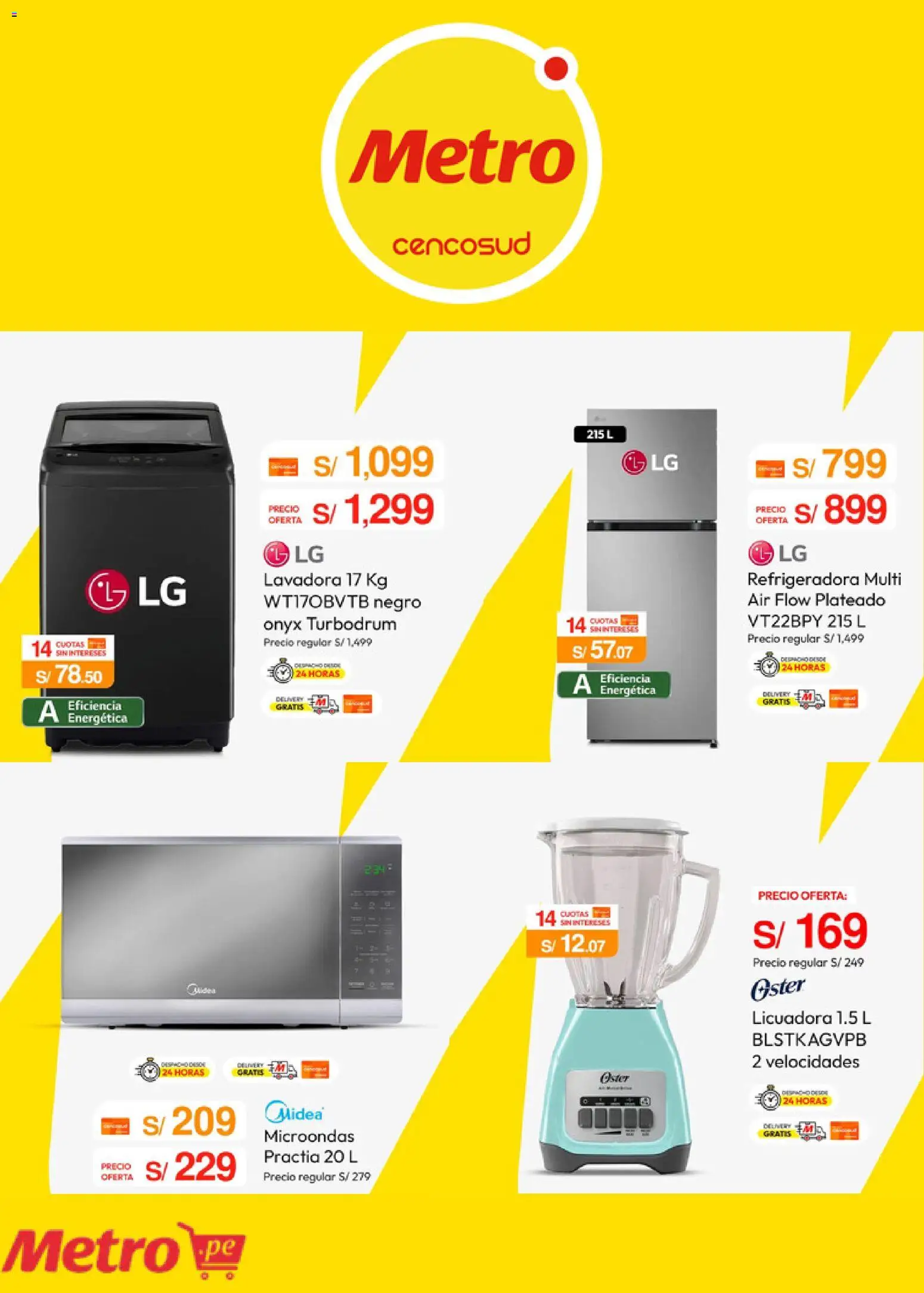 Catálogo Metro válido desde 08.06.2026 | Página: 5 | Productos: Lavadora, Licuadora