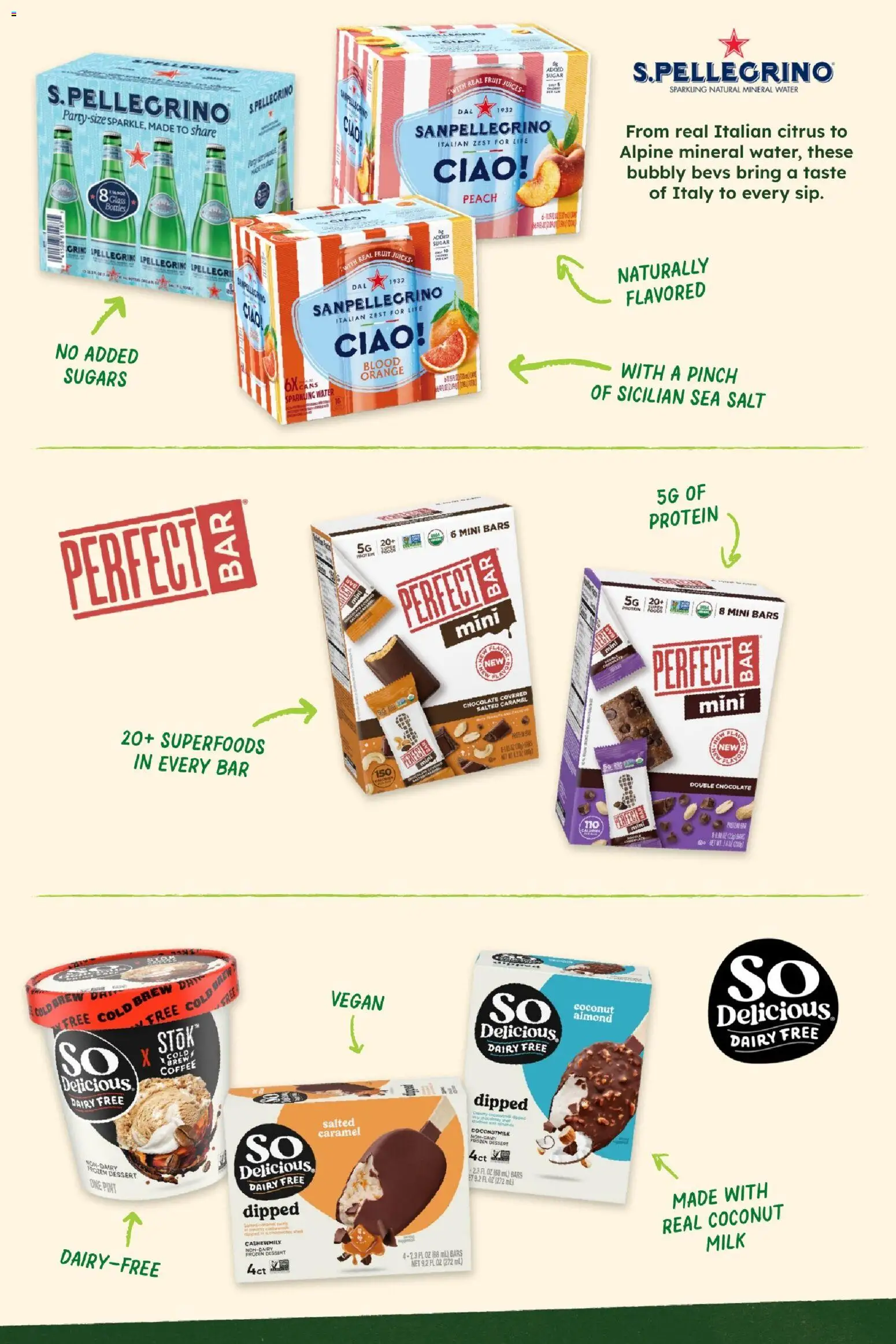 Sprouts Monthly Ad - valid from 27.05.2026 | Page: 6 | Products: Milk, Coffee, Water, Peach