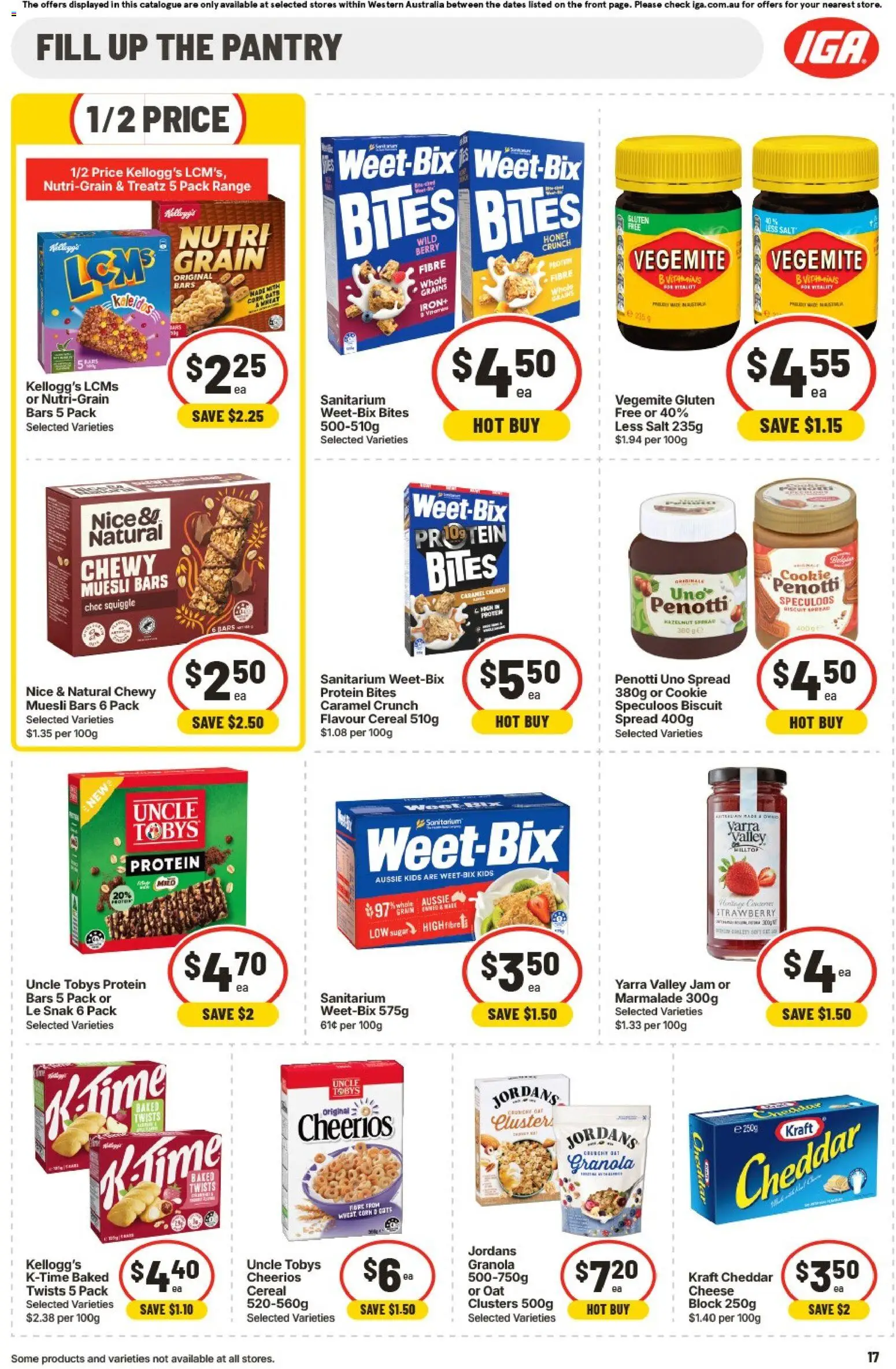 IGA catalogue - valid from 01/07/2026 | Page: 17 | Products: Cheese, Cereal, Sugar, Iron