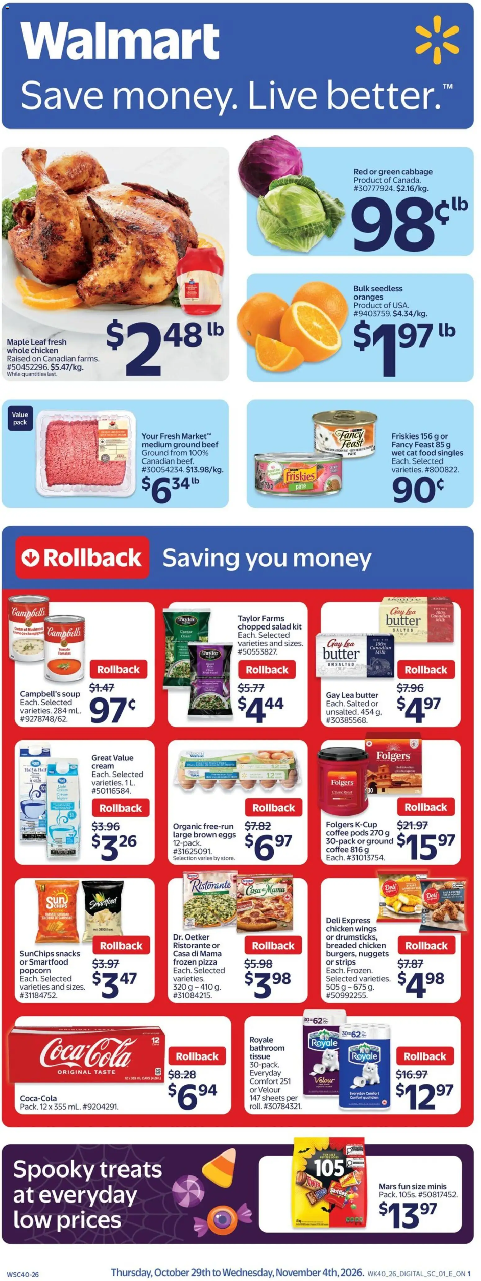 Walmart flyer valid from Oct 29, 2026 | Page: 1