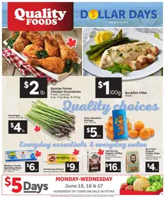 Preview of Quality Foods weekly flyer / circulaire from shop Quality Foods valid from 11.06.2026