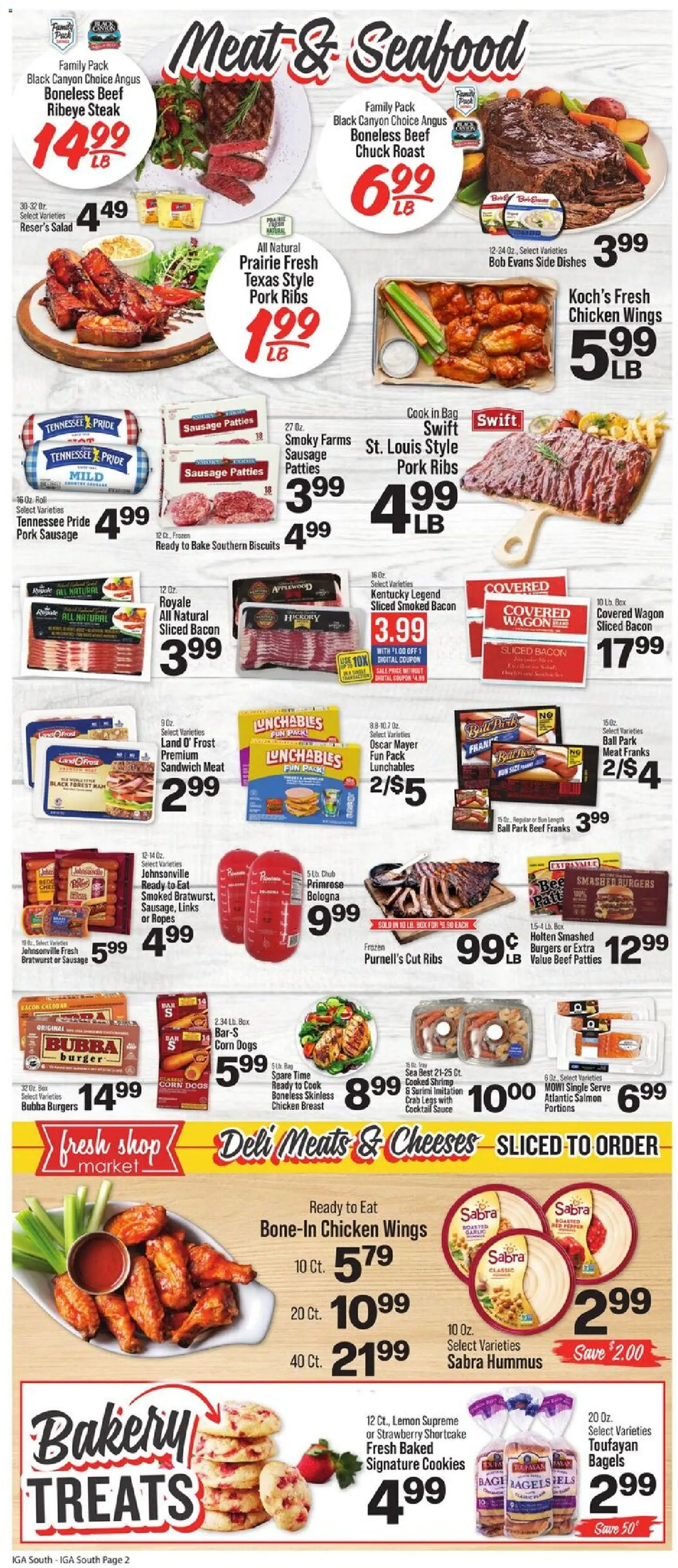 IGA Weekly Ad - valid from 06/24/2026 | Page: 3 | Products: Bakery, Box, Pork, Sauce