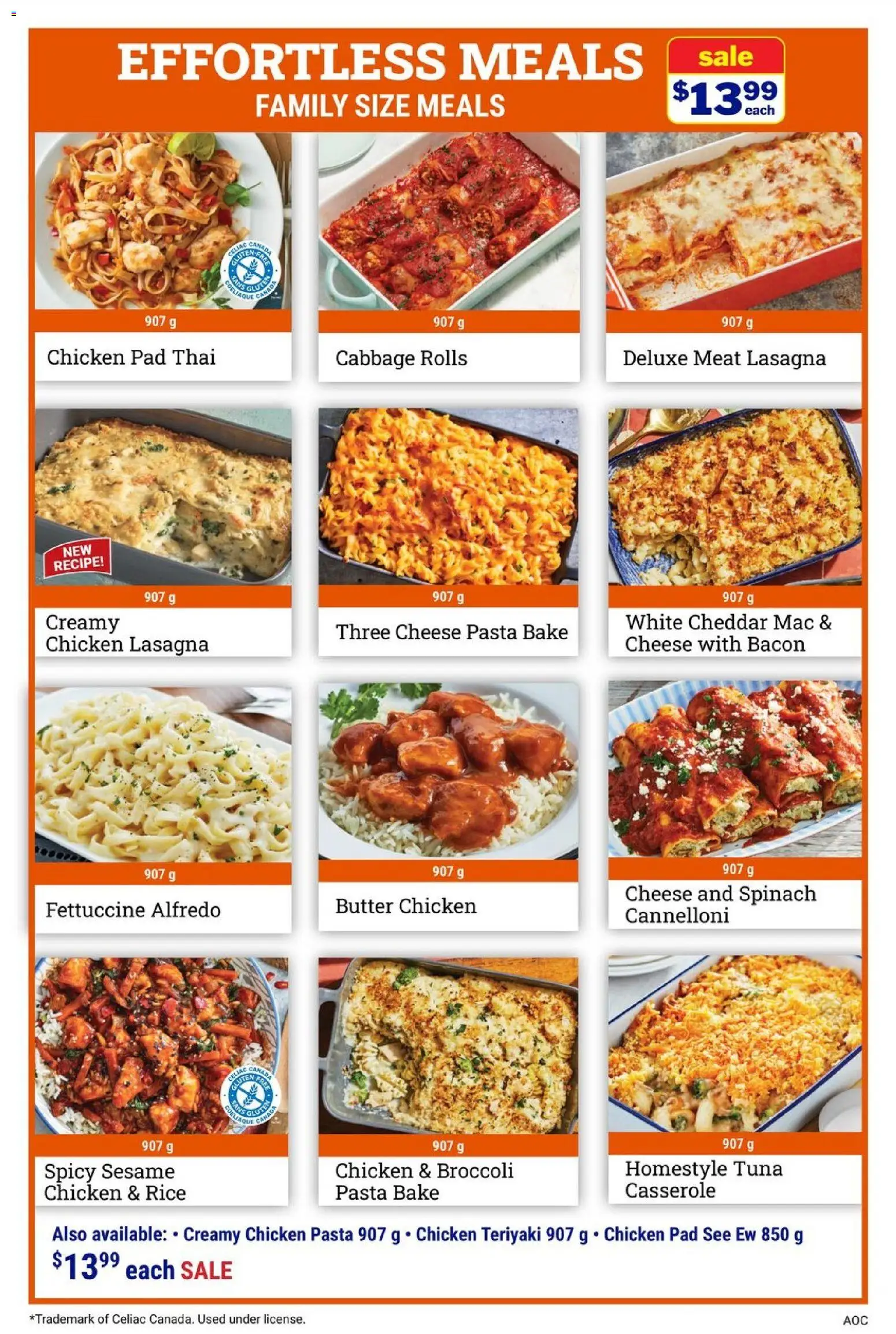 M&M Food Market flyer valid from Aug 13, 2026 | Page: 4 | Products: Pasta, Bacon, Sesame, Chicken