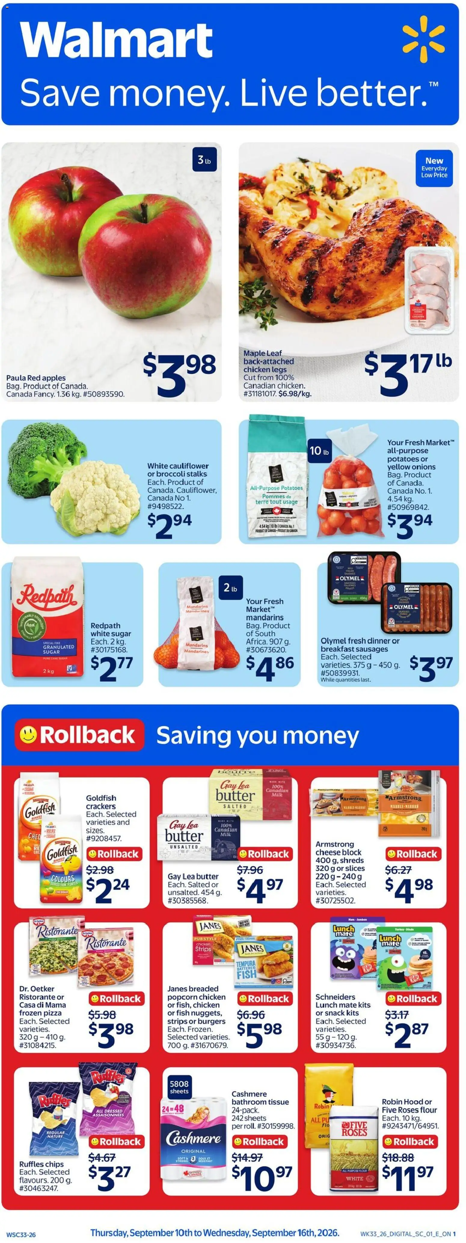 Walmart flyer valid from Sep 10, 2026 | Page: 1