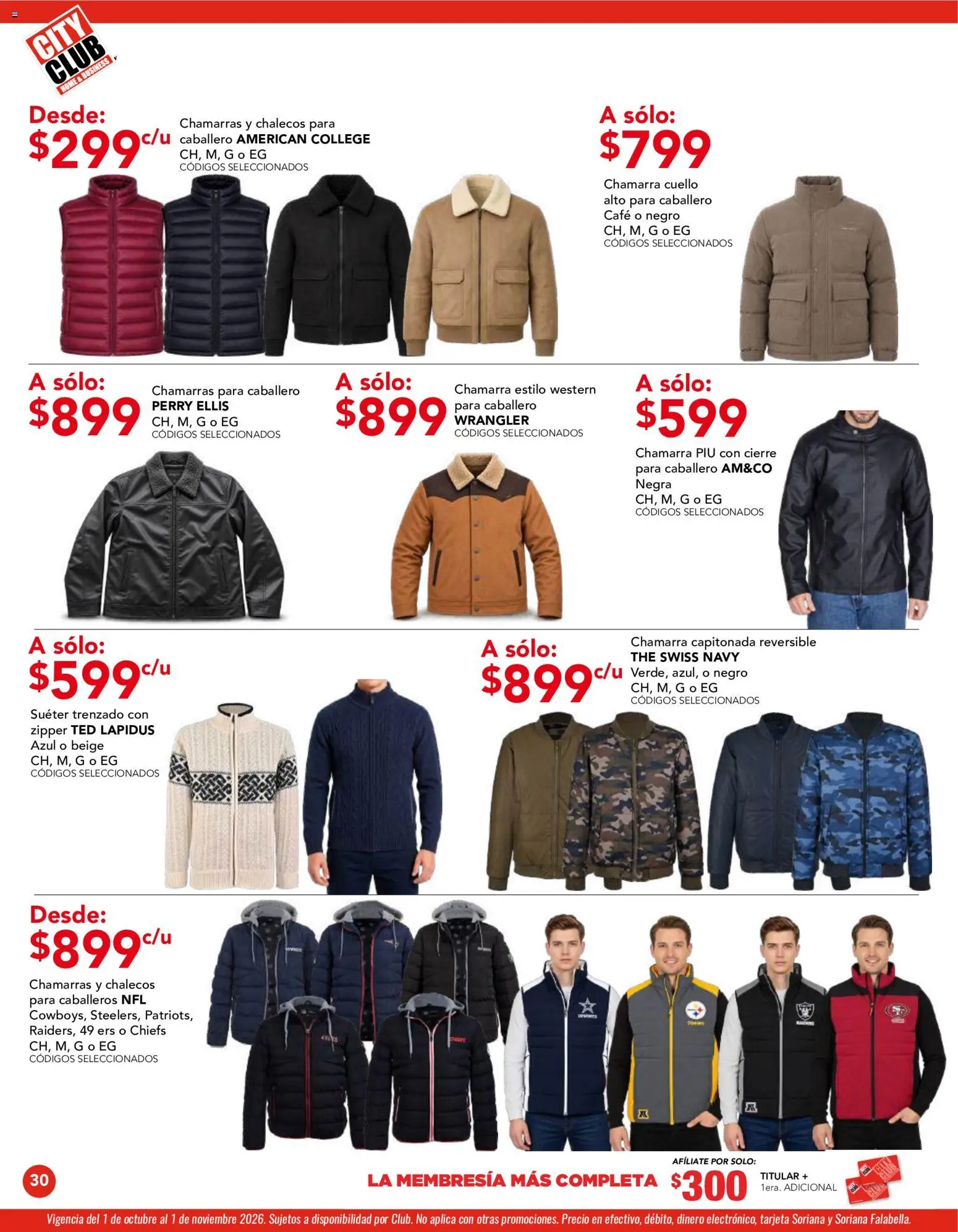 Nuevas ofertas de City Club válidas en toda la República Mexicana desde el 01/10/2026. ¡Encuentra las mejores ofertas en City Club catálogo! | Página: 30