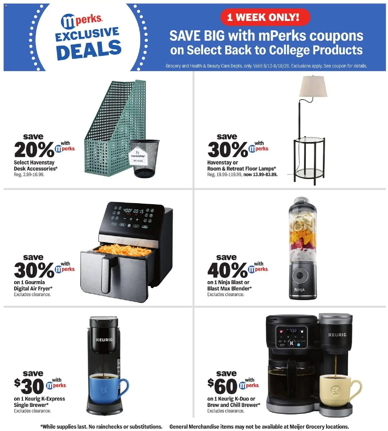 Meijer Weekly Ad - MI - valid from 08/12/2026 | Page: 34 | Products: Desk