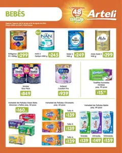 Vista previa de Arteli folleto Quincenal, nuevo folleto de la tienda, válido en México a partir del 16/07/2026 | Página: 12 | Productos: Toallitas húmedas, Pañales