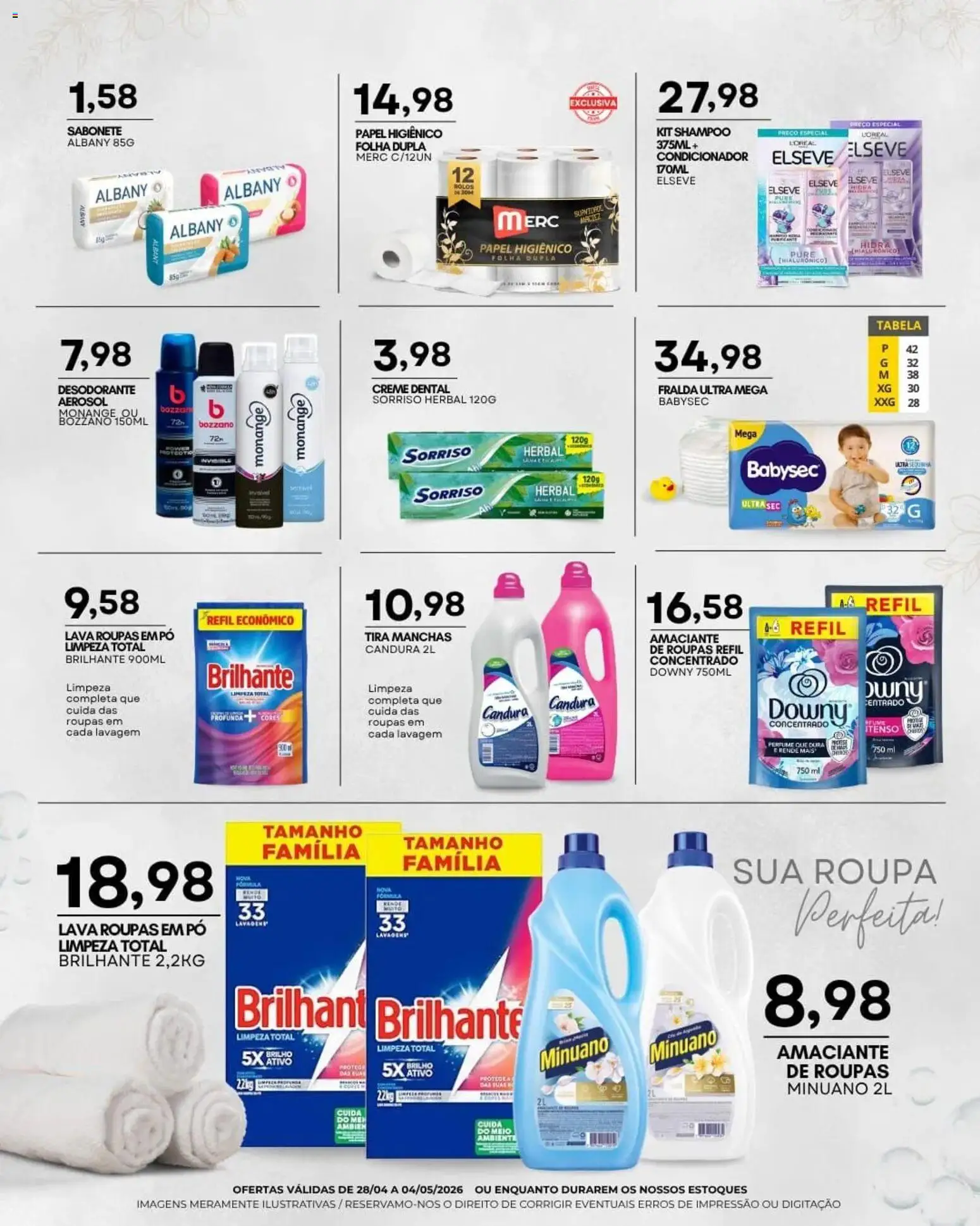 Mercadão Atacadista Folheto - válido de 28.04.2026 | Página: 11 | Produtos: Pó, Desodorante, Creme, Amaciante