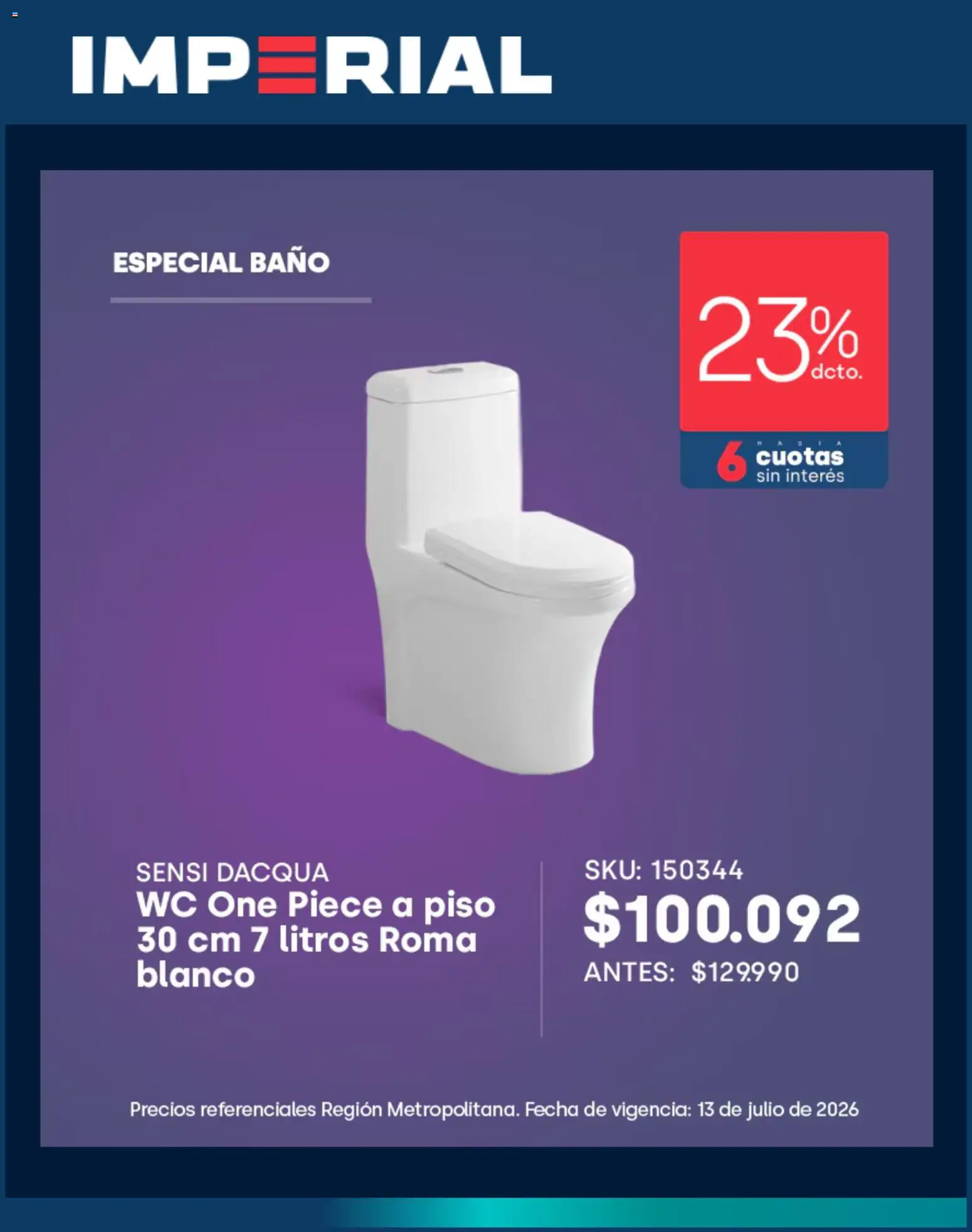 Imperial Ofertas │ válido desde el 30.06.2026 | Página: 2 | Productos: Wc, Baño
