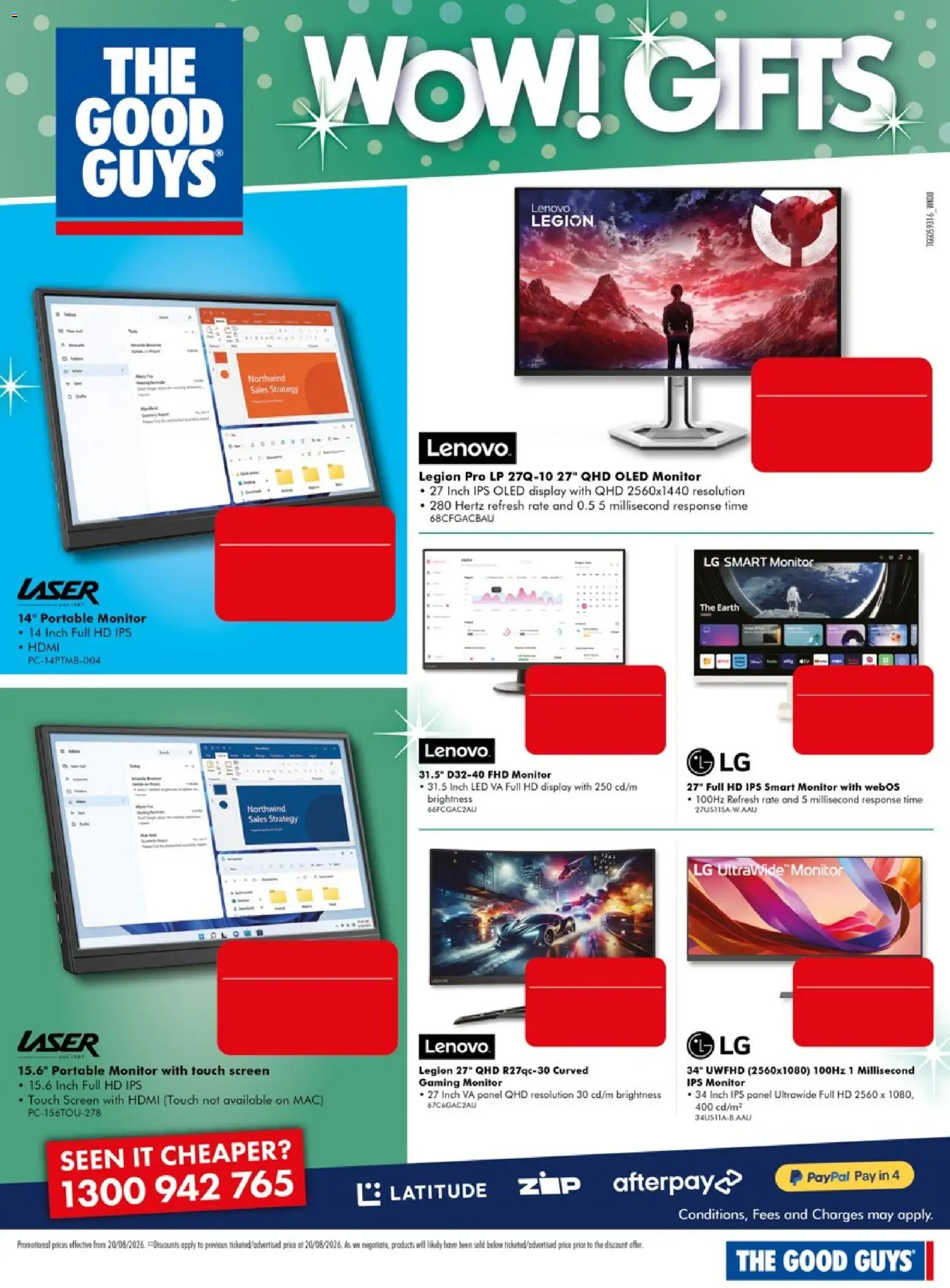 The Good Guys catalogue - valid from 18/08/2026 | Page: 12 | Products: Monitor, Portable, Screen