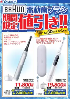 04.06.2026から有効なオファーを含む ヤマダ 電機 - 【BRAUN】電動歯ブラシ 期間限定値引き | ページ: 1