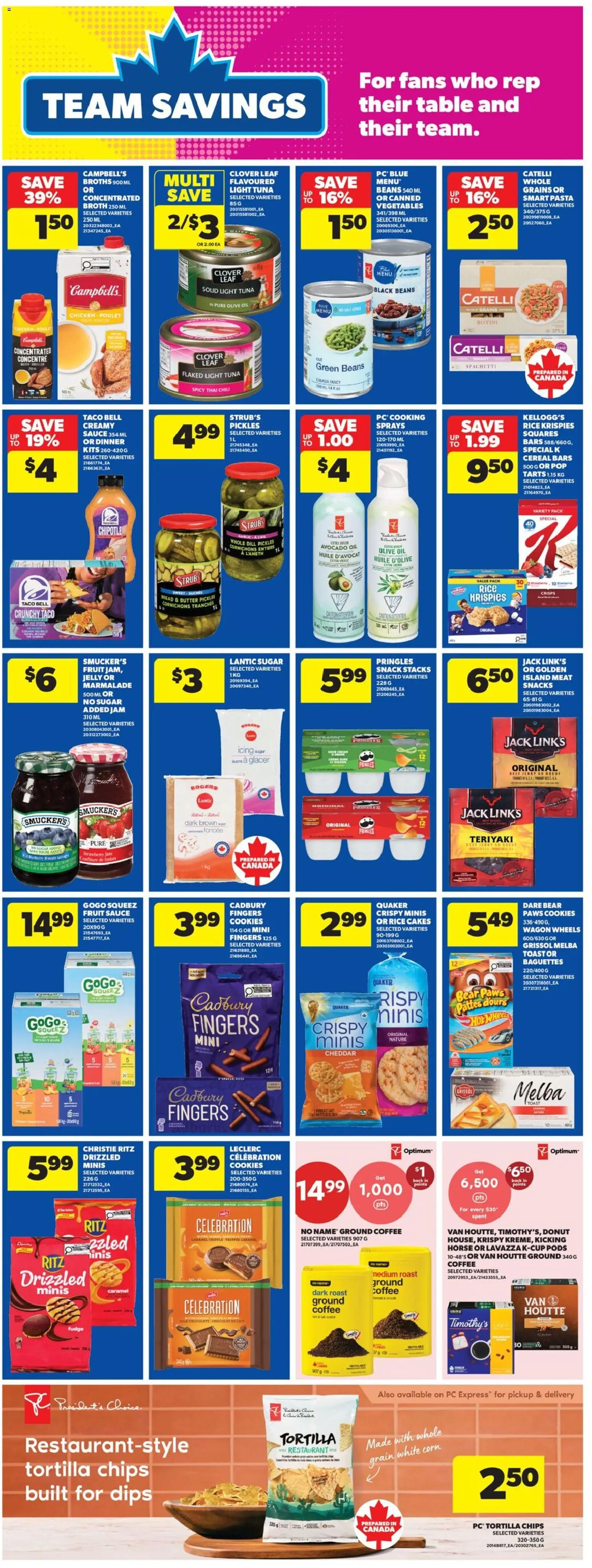 Real Canadian Superstore flyer valid from Jul 16, 2026 | Page: 18 | Products: Spaghetti, Beans, Oil, Coffee