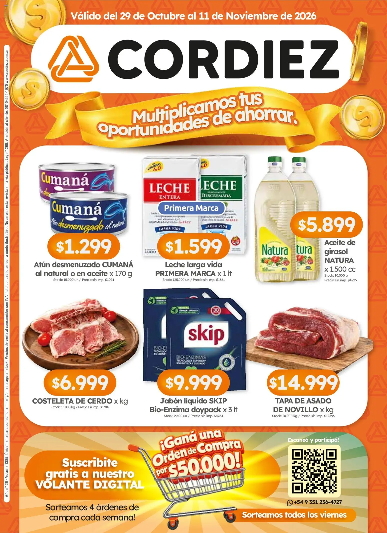 Cordiez - Ofertas │ válido desde el 29/10/2026 | Página: 1