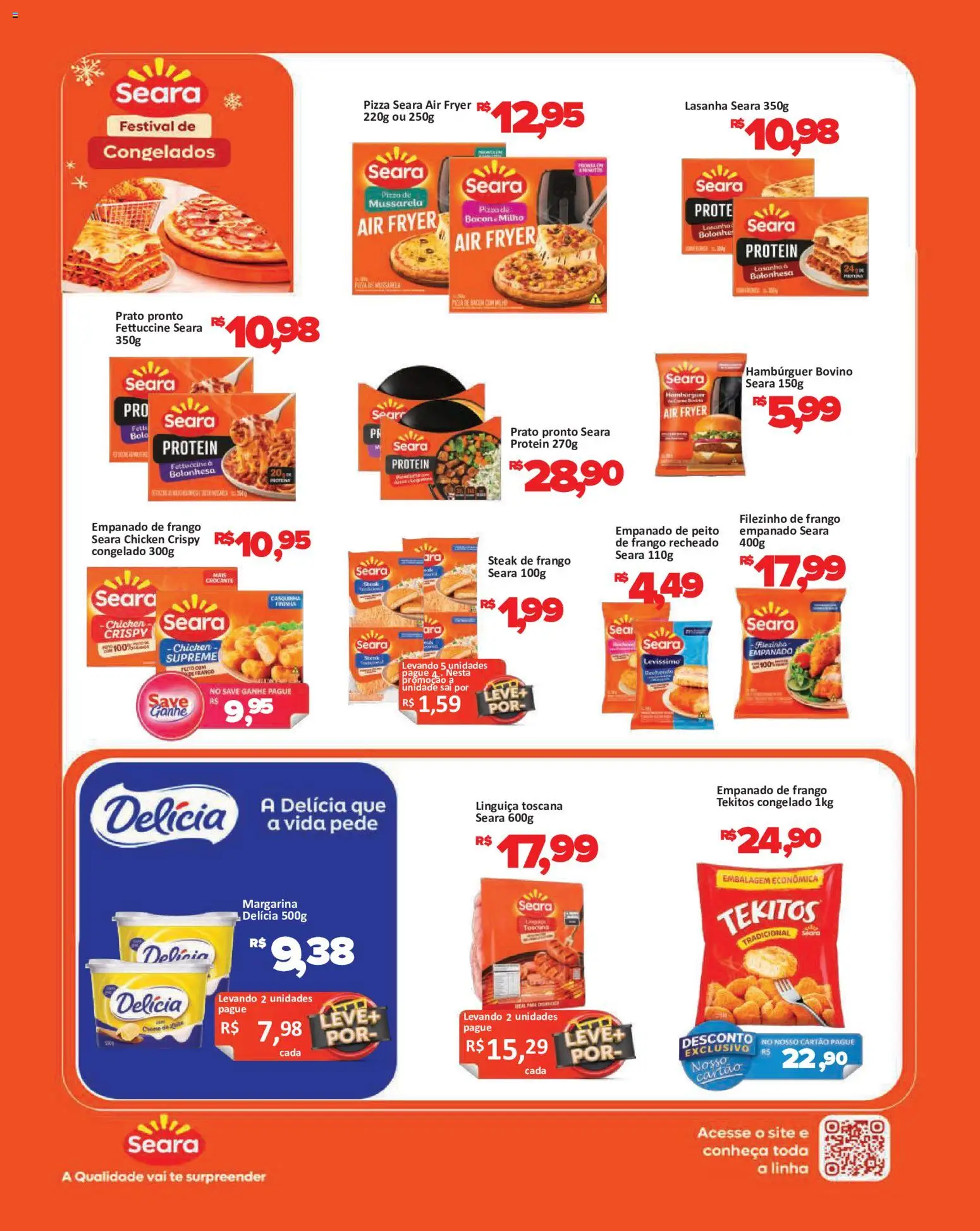 Savegnago Folheto - válido de 23/07/2026 | Página: 14 | Produtos: Bolo, Hambúrguer, Lasanha, Mussarela