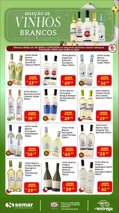 Semar Supermercado ofertas Vinhos Brancos - Pré-Visualização do folheto da loja Semar Supermercado, válido de 20.05.2026