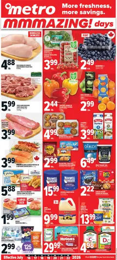 Preview of Metro weekly flyer - Saint-Augustin-De-Desmaures from shop Metro valid from Jul 16, 2026