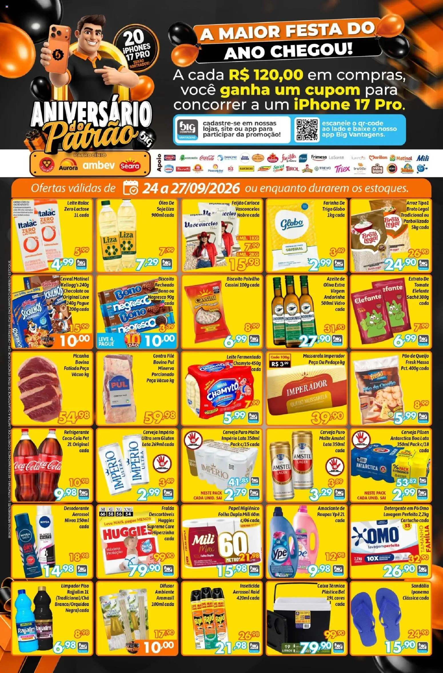 Big Compra Folheto - válido de 24/09/2026 | Página: 1 | Produtos: Detergente, Picanha, Óleo, Refrigerante