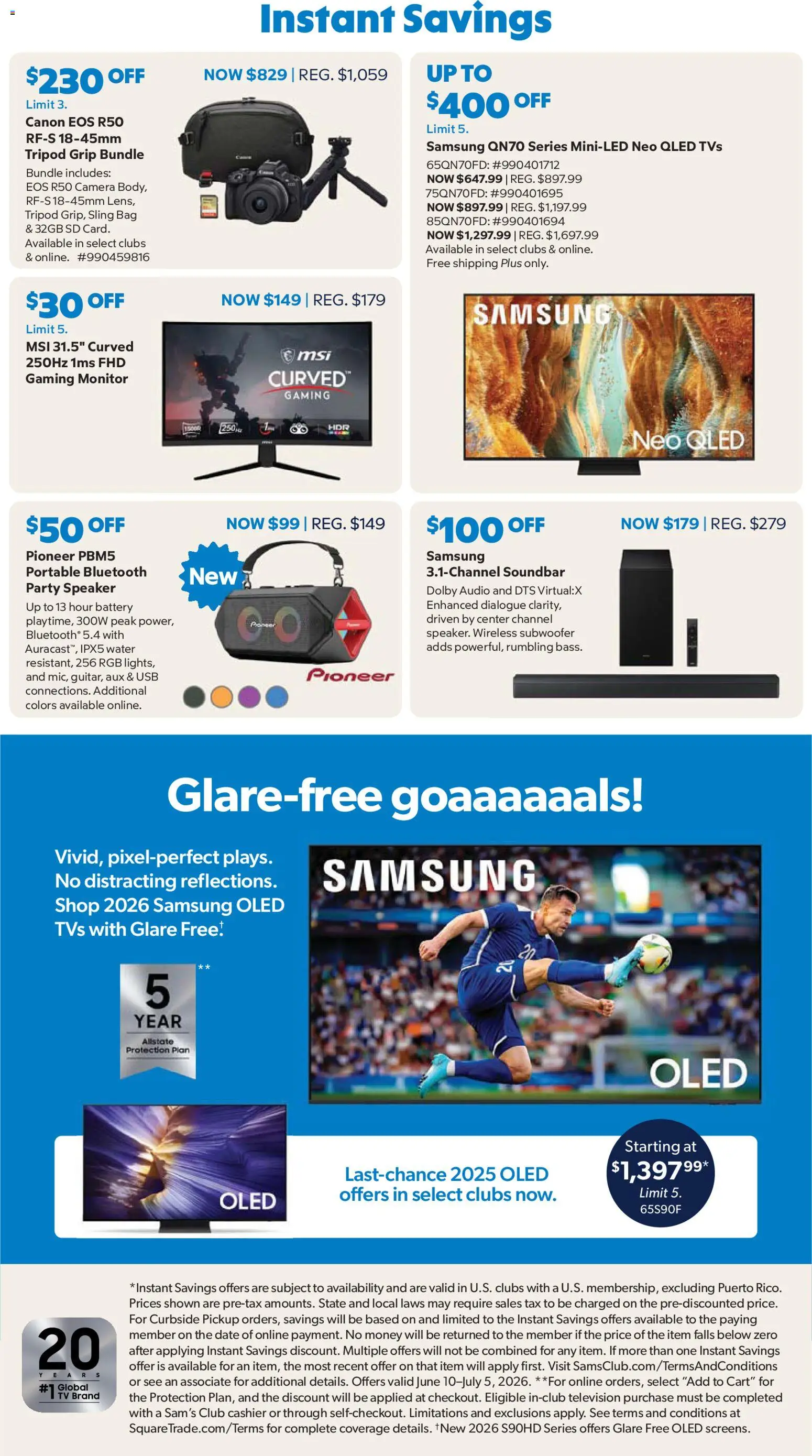 Sam's Club Weekly Ad - valid from 01.06.2026 | Page: 18 | Products: Subwoofer, Audio, Speaker, Usb