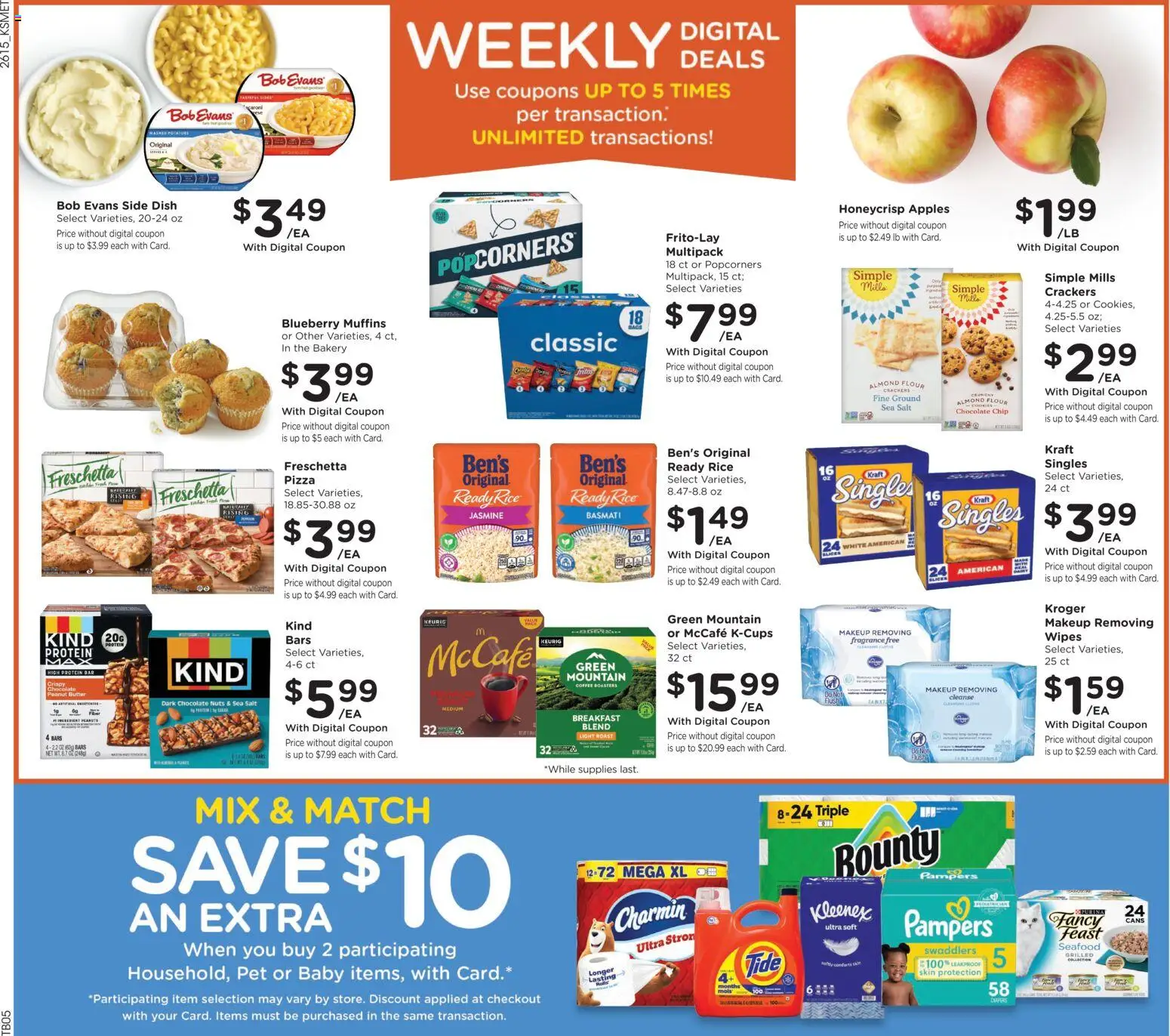 King Soopers Weekly Ad - valid from 13.05.2026 | Page: 2 | Products: Coffee, Apples, Nuts, Cookies