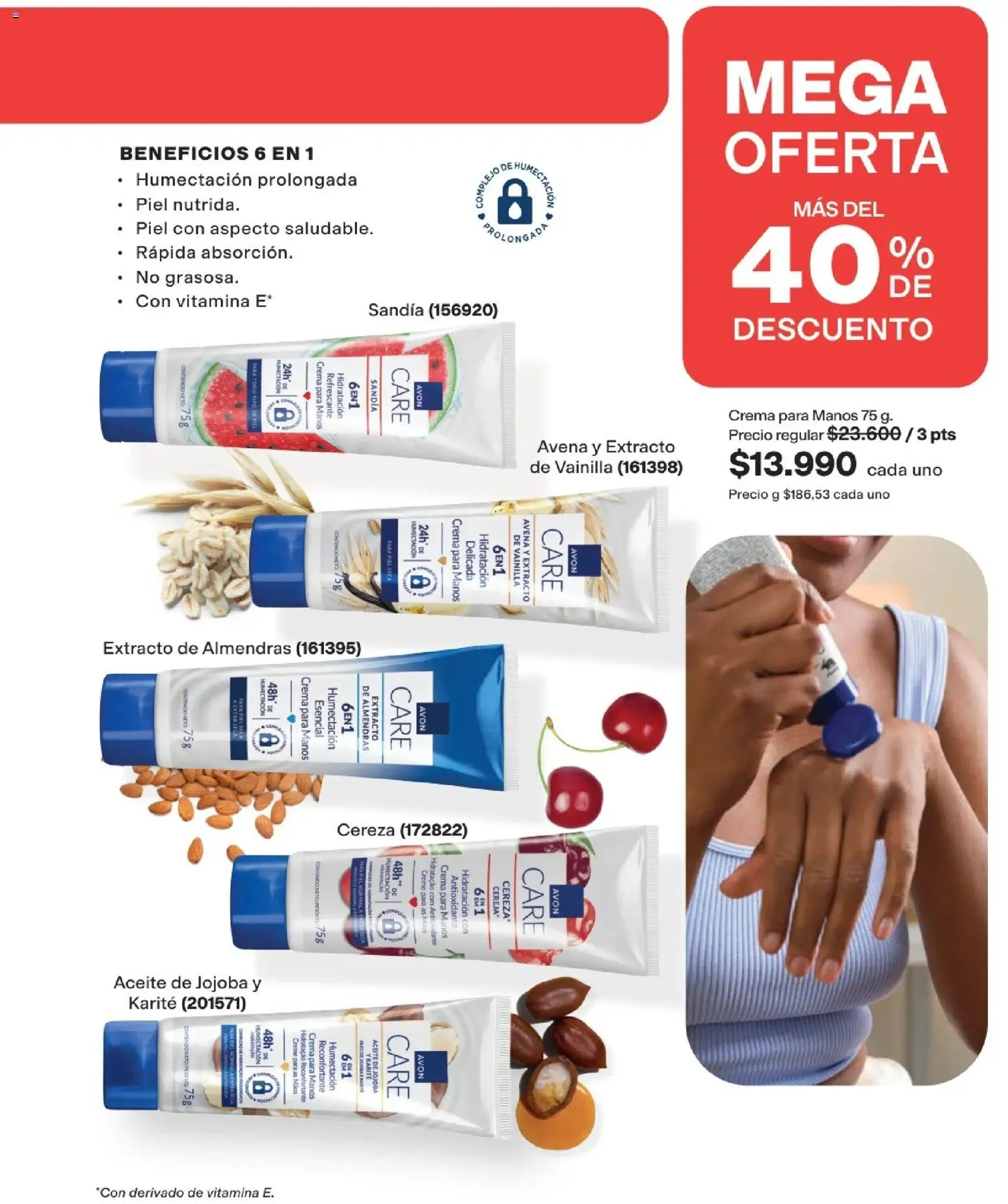 Avon revista - valida desde el 29/07/2026 | Página: 222 | Productos: Almendras, Crema, Avena, Aceite
