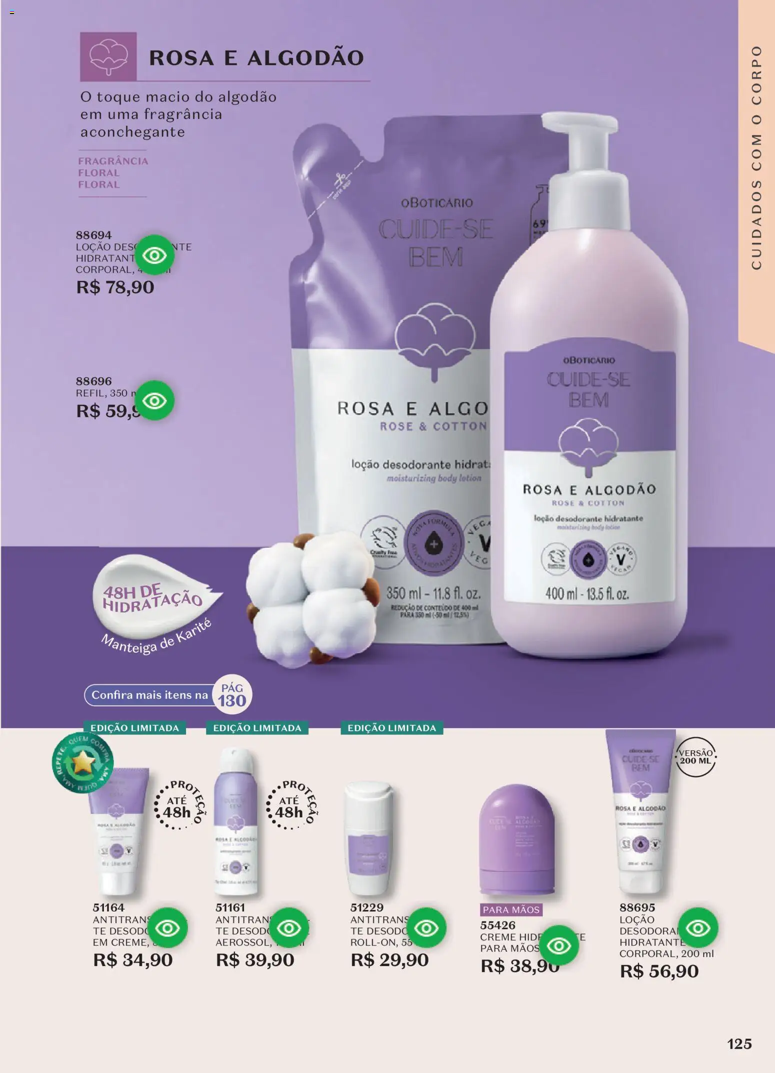 O Boticário Folheto - válido de 10/08/2026 | Página: 129 | Produtos: Fragrância, Desodorante, Creme, Body