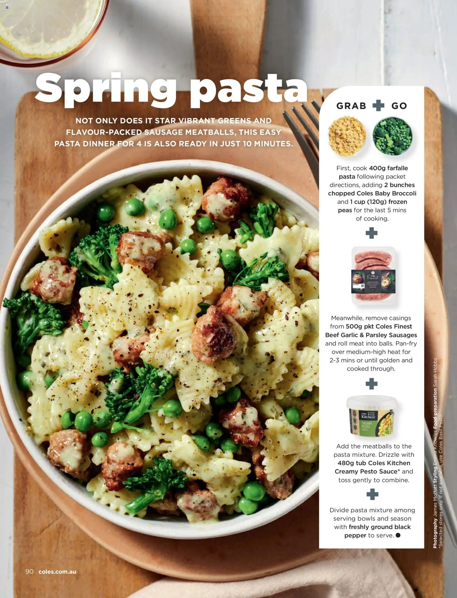 Coles catalogue - valid from 01/09/2026 | Page: 90 | Products: Meat, Pasta, Pepper, Sausage