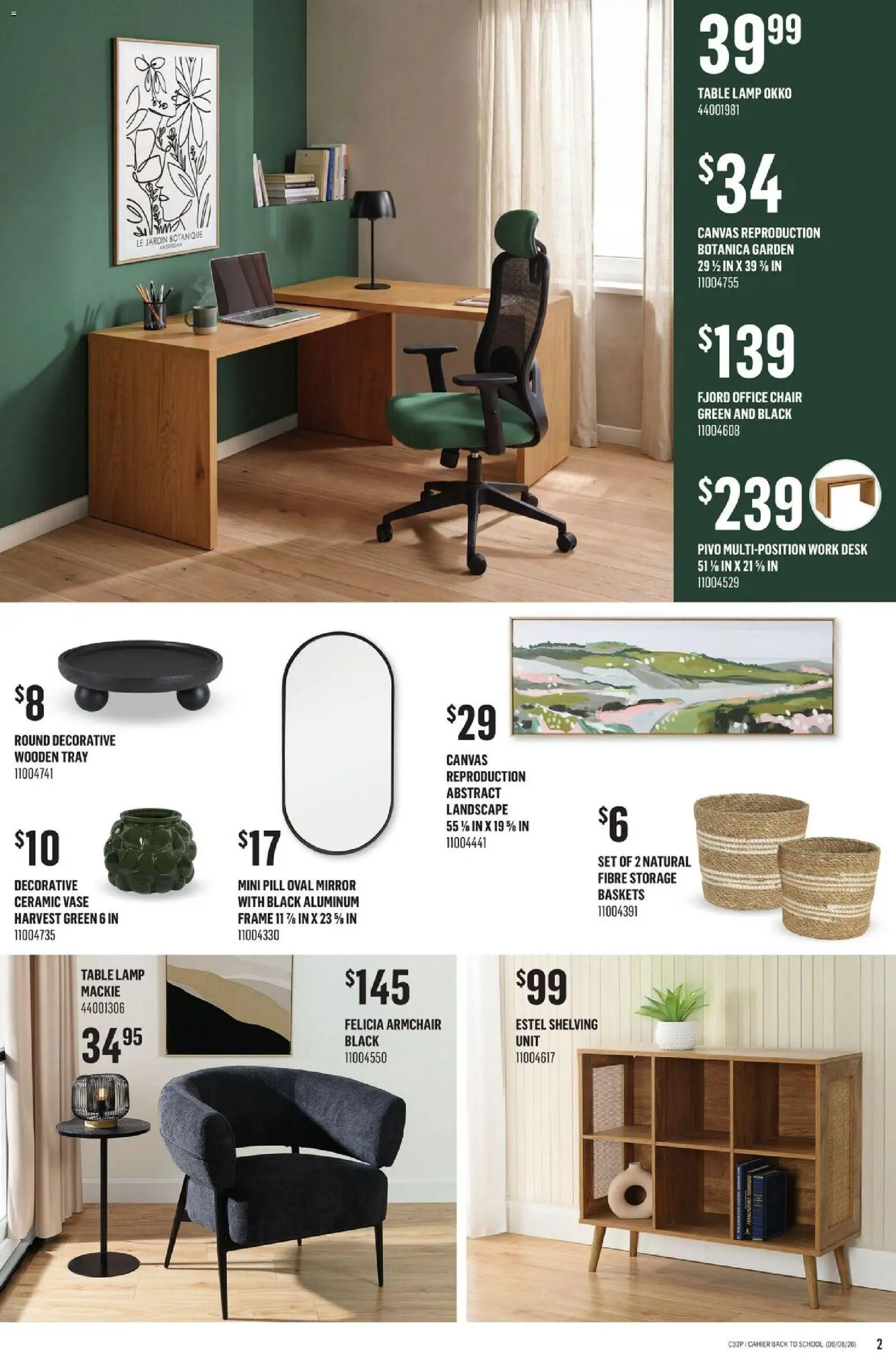 Canac flyer valid from Aug 6, 2026 | Page: 2 | Products: Armchair, Table, Mirror, Vase