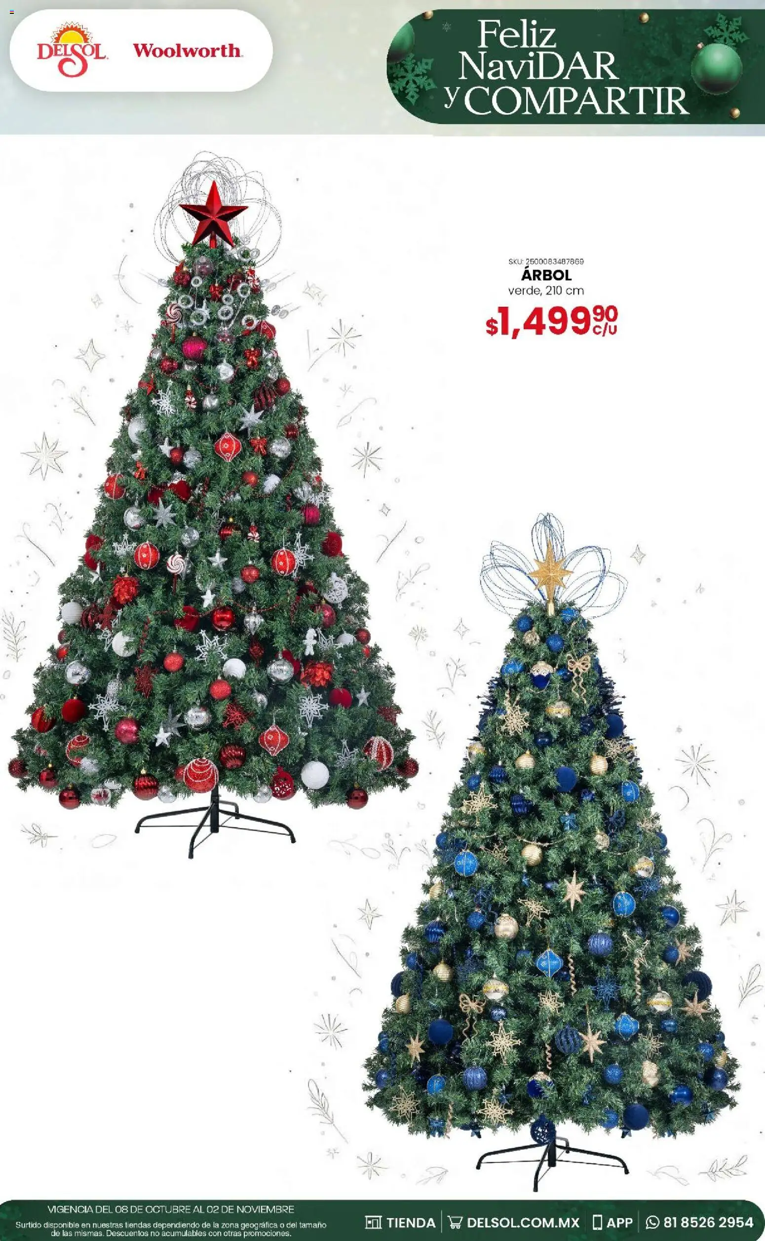Nuevas ofertas de Del Sol y Woolworth válidas en toda la República Mexicana desde el 08/10/2026. ¡Encuentra las mejores ofertas en Del Sol y Woolworth - Feliz NaviDar y Compartir! | Página: 5