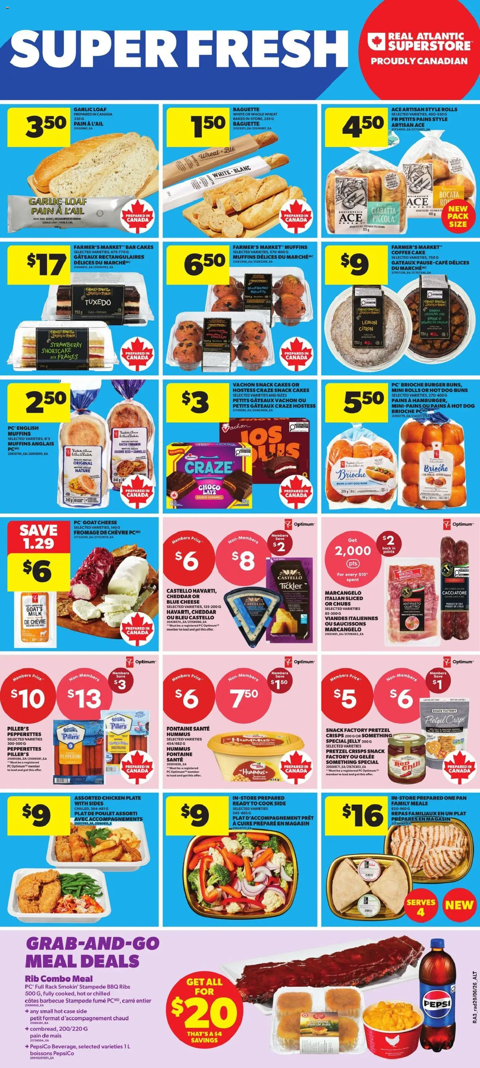 Atlantic Superstore flyer valid from Jul 2, 2026 | Page: 4 | Products: PC, Case, Chocolate, Salami