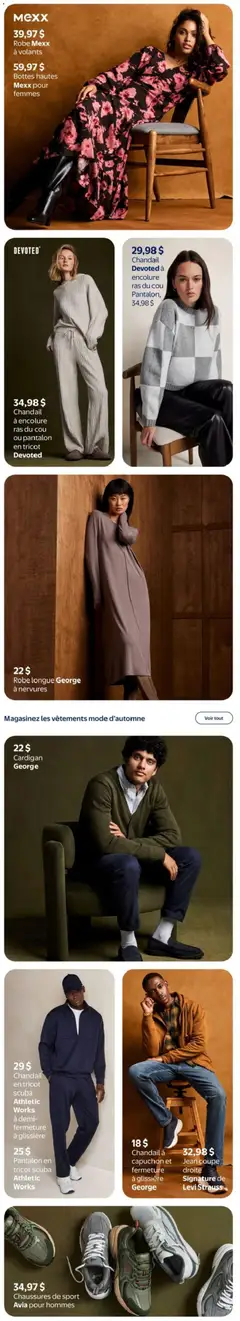 Preview of Robe longue GEORGE à nervures, Robe longue GEORGE à nervures from shop Walmart valid from Sep 10, 2026 | Page: 8 | Products: Cardigan, Dress, Sweater, Hoodie