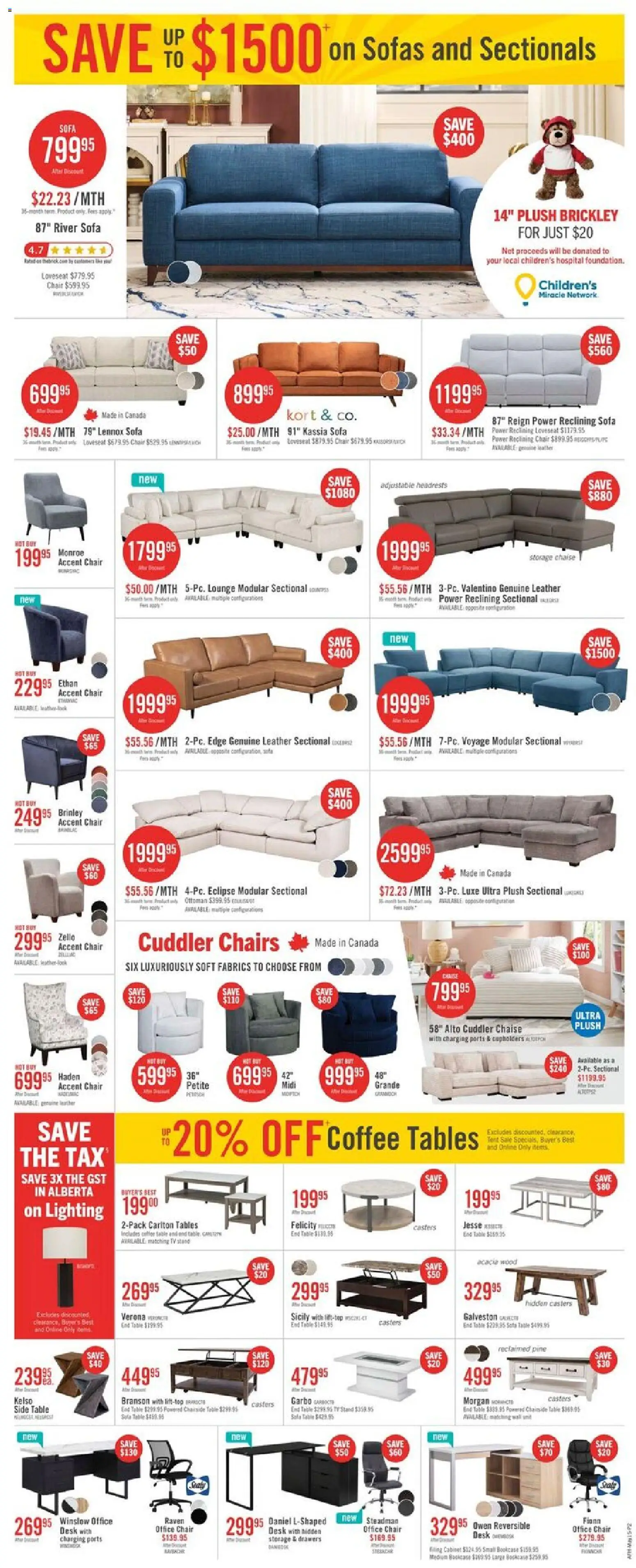 The Brick flyer valid from 15.05.2026 | Page: 3 | Products: Tv, Sofa, Table, Chair