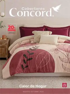 Vista previa de Colchas Concord catálogo Colección Cobertor, nuevo folleto de la tienda, válido en México a partir del 01/08/2026