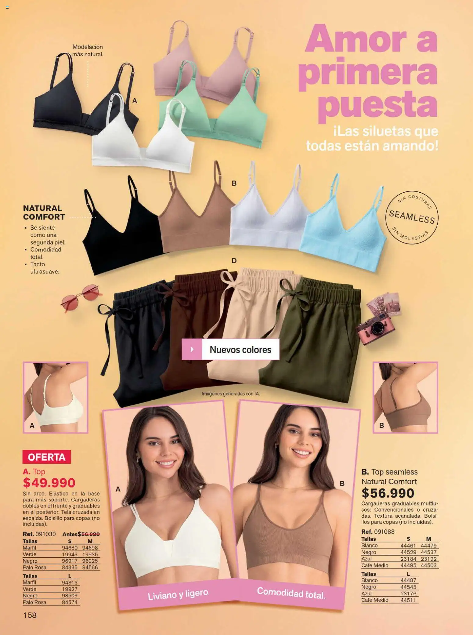 Leonisa revista - valida desde el 15/07/2026 | Página: 158 | Productos: Top, Café