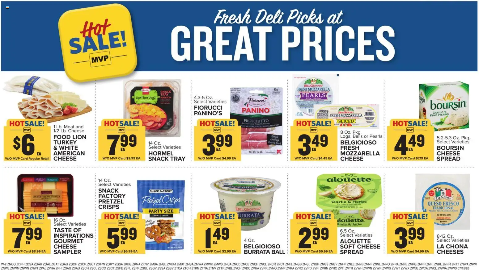 Food Lion Weekly Ad - valid from 07/15/2026 | Page: 16 | Products: Cheese, Garlic