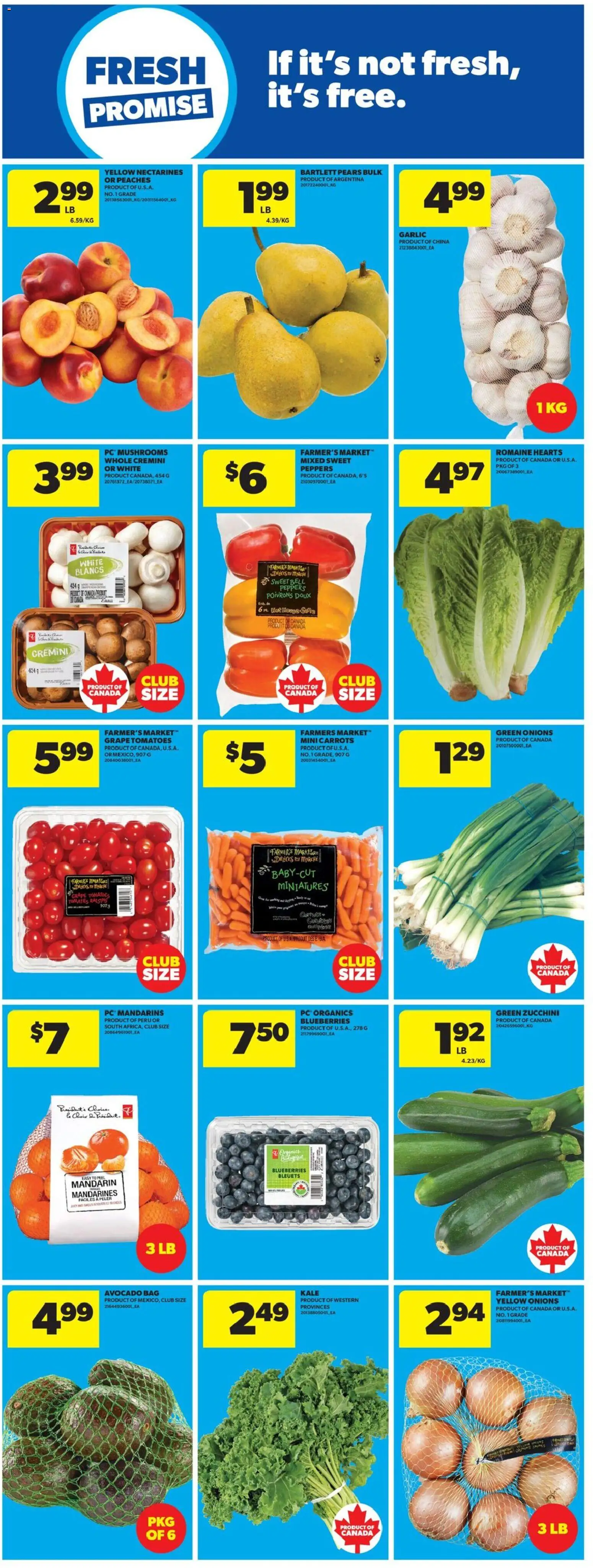 Real Canadian Superstore flyer valid from Jul 9, 2026 | Page: 11 | Products: PC, Bag, Tomatoes