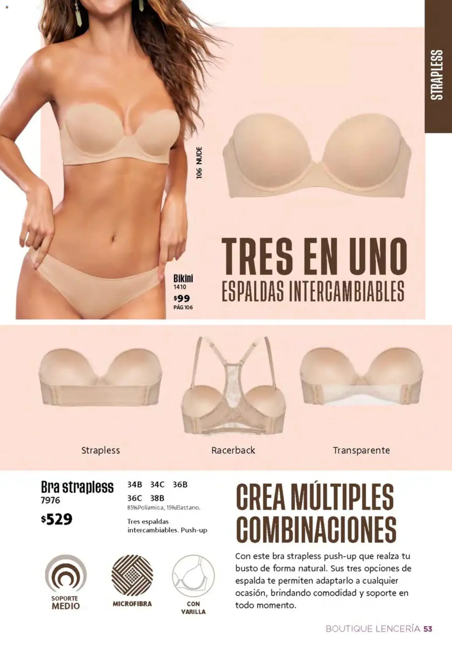 Nuevas ofertas de Ilusión válidas en toda la República Mexicana desde el 01/10/2026. ¡Encuentra las mejores ofertas en Ilusión catálogo Invierno! | Página: 55 | Productos: Lenceria, Té, Bikini