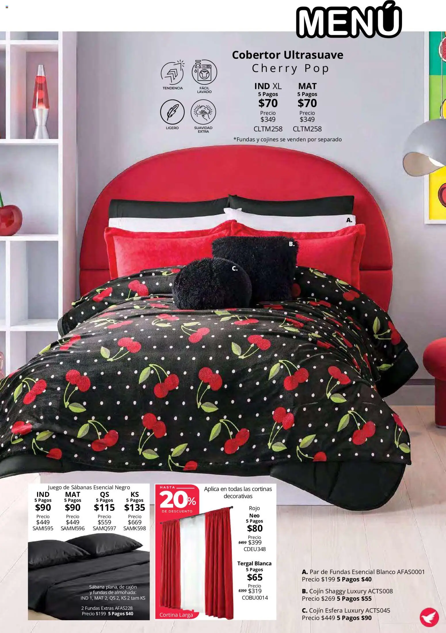 Nuevas ofertas de Colchas Concord válidas en toda la República Mexicana desde el 15/10/2026. ¡Encuentra las mejores ofertas en Colchas Concord catálogo Colección Cobertor Calor de Hogar! | Página: 109