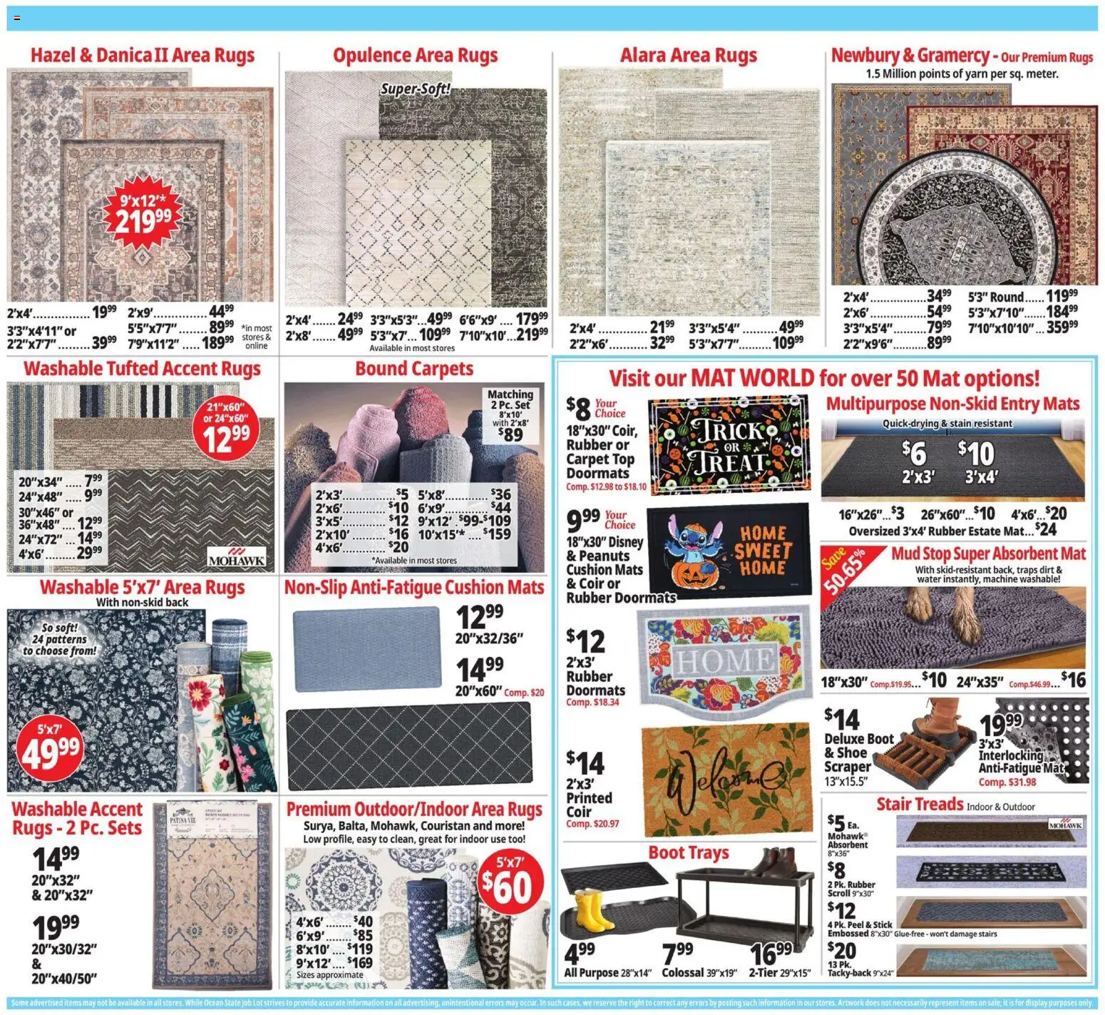 Ocean State Job Lot Weekly Ad - valid from 10/01/2026 | Page: 5 | Products: Carpet, Water, Cushion, Peanuts