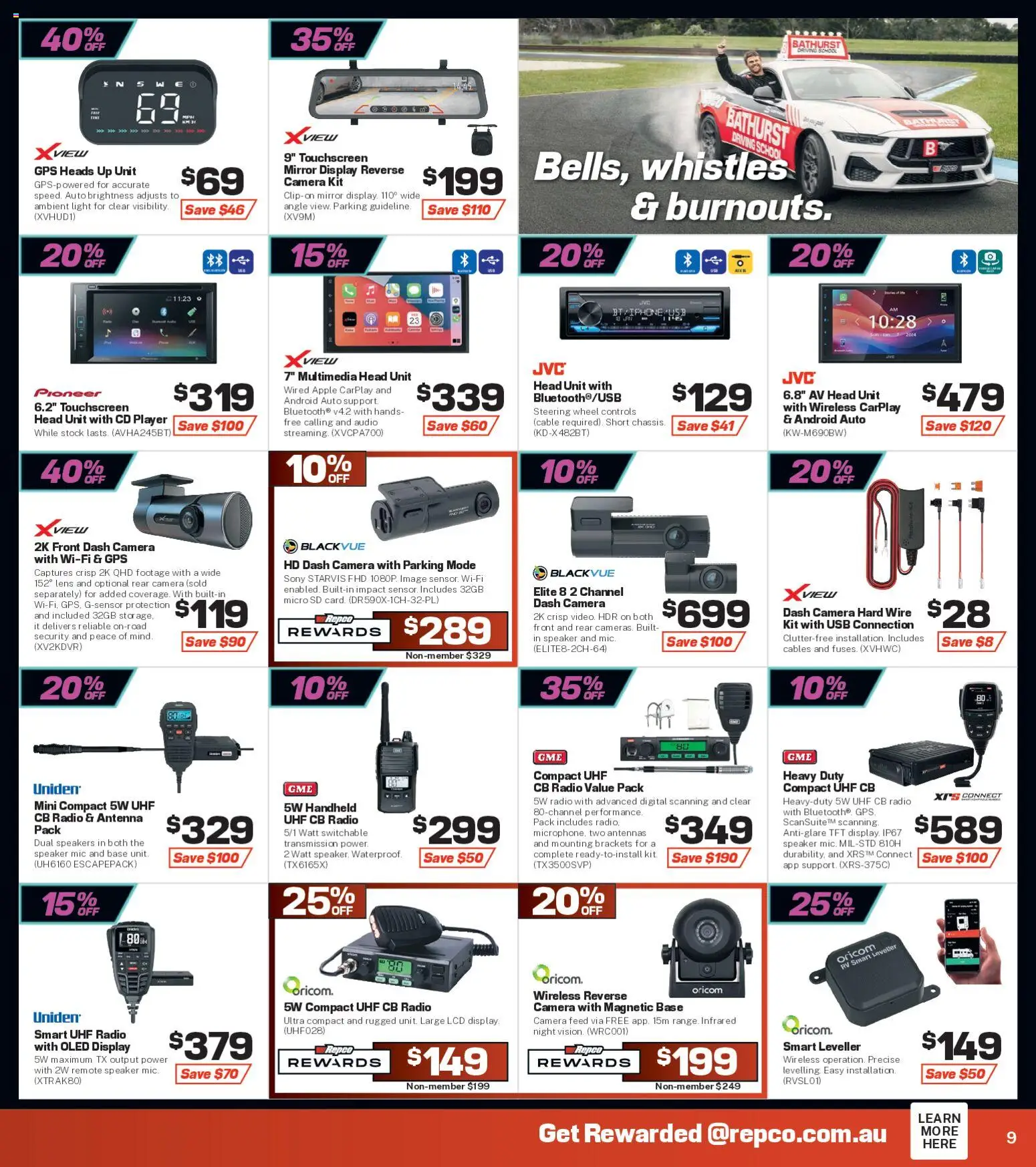 Repco catalogue - valid from 09/09/2026 | Page: 9 | Products: Light, Camera, Radio, Cable