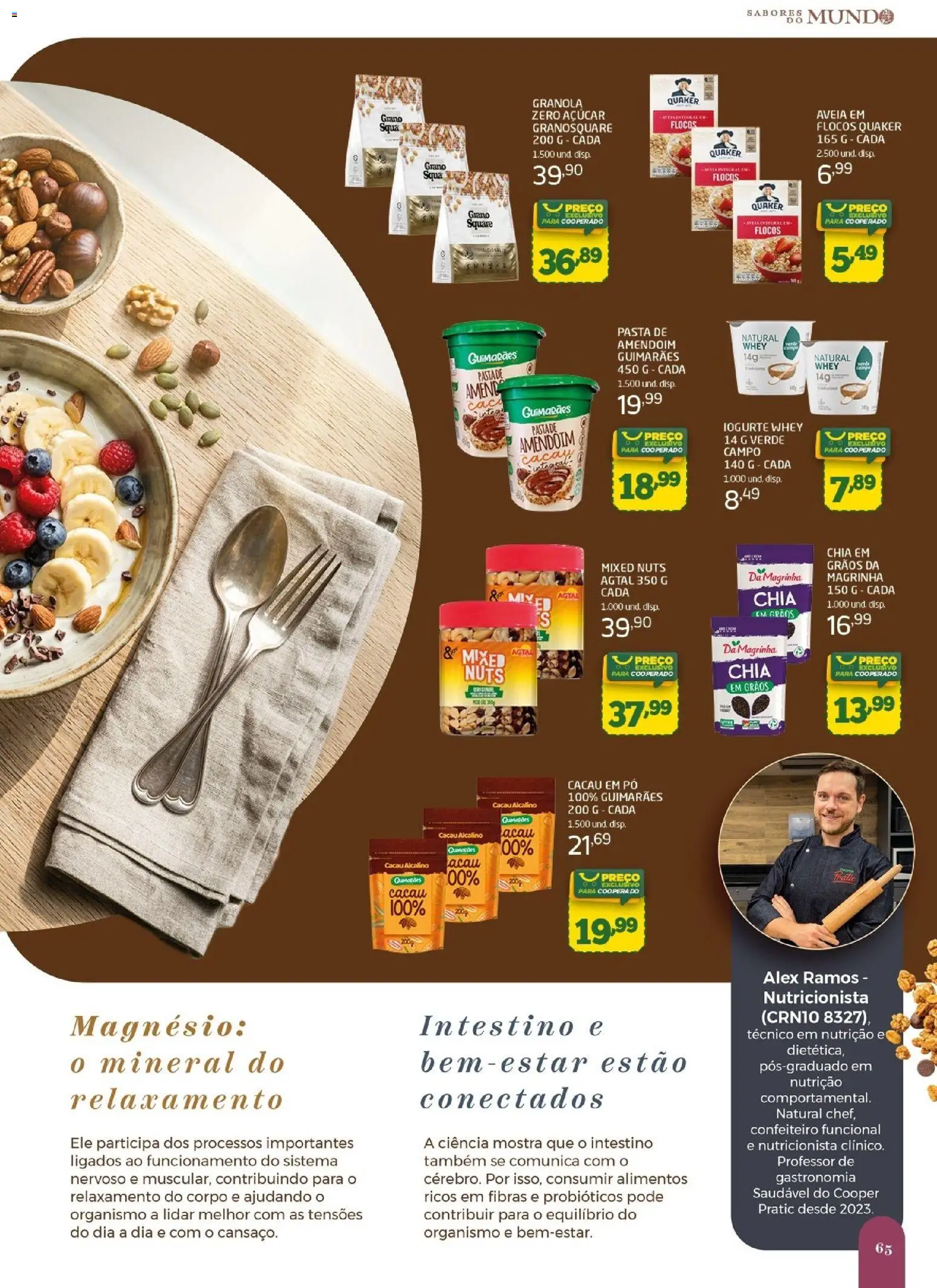 Cooper Folheto - válido de 27.05.2026 | Página: 65 | Produtos: Probióticos, Pó, Chia, Pasta de amendoim