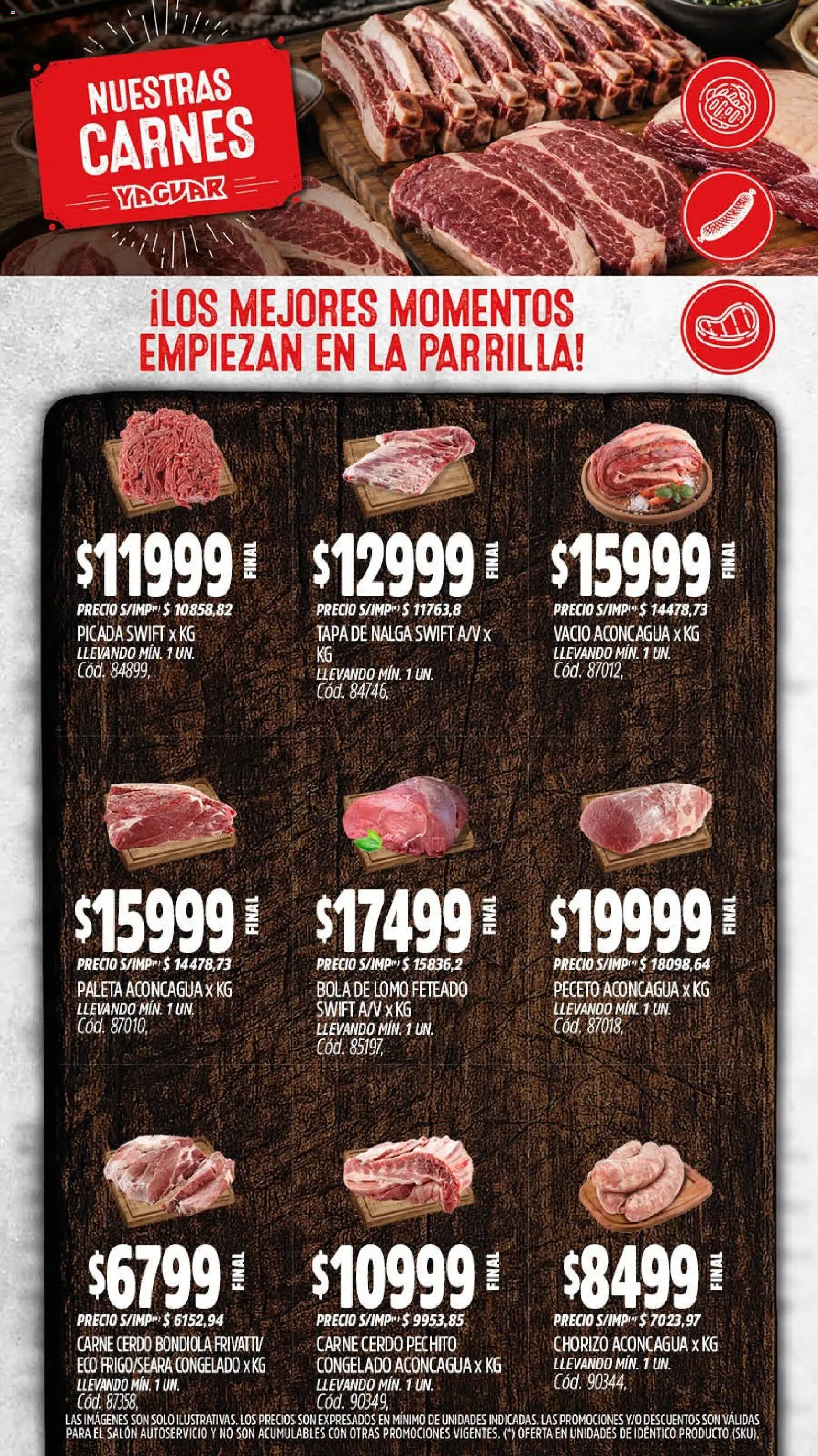 Yaguar catálogo │ válido desde el 07/09/2026 | Página: 8 | Productos: Parrilla, Carne, Paleta, Chorizo