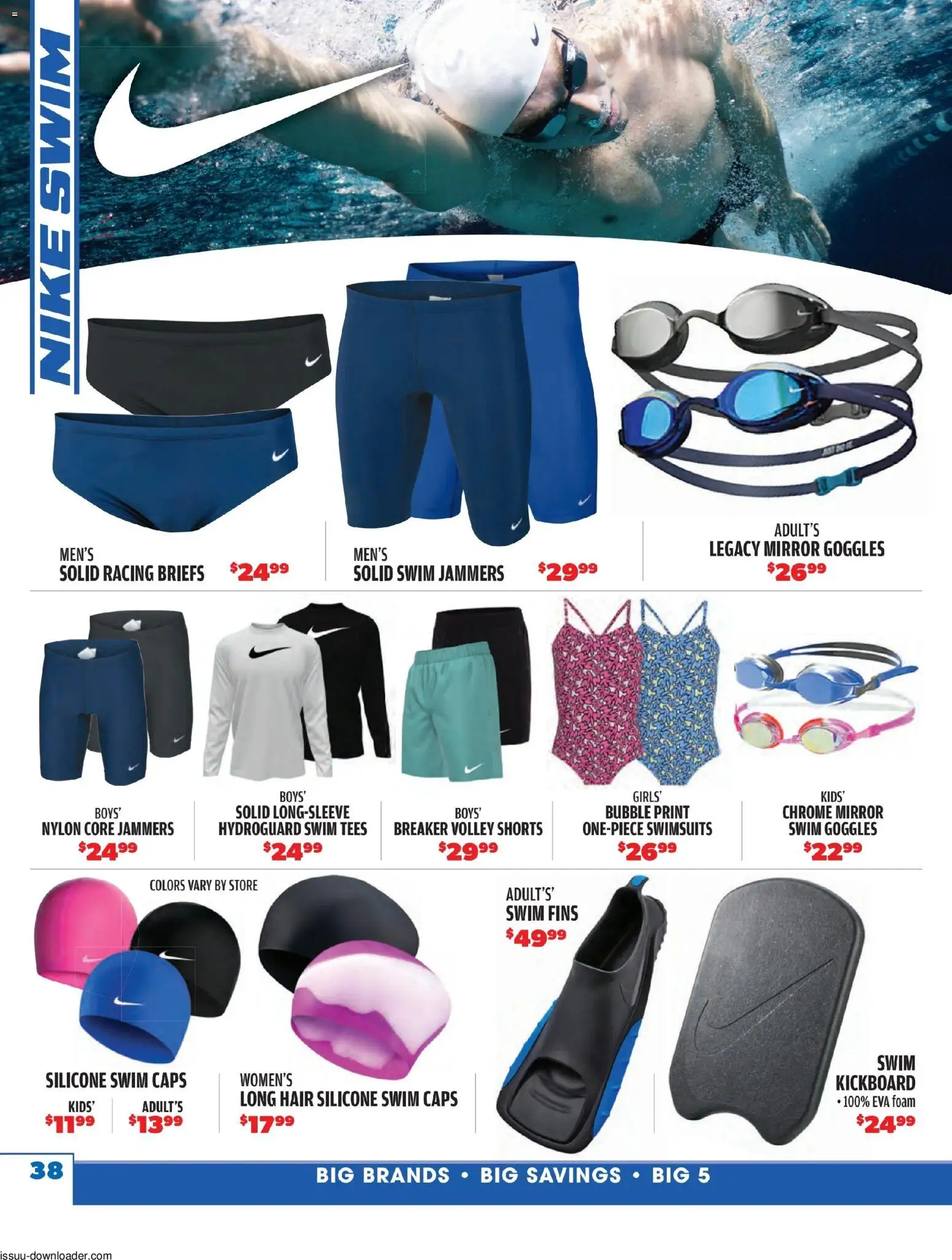 Big 5 Sporting Goods Summer Catalog - valid from 05/26/2026 | Page: 38 | Products: Mirror, Shorts, Briefs, Foam