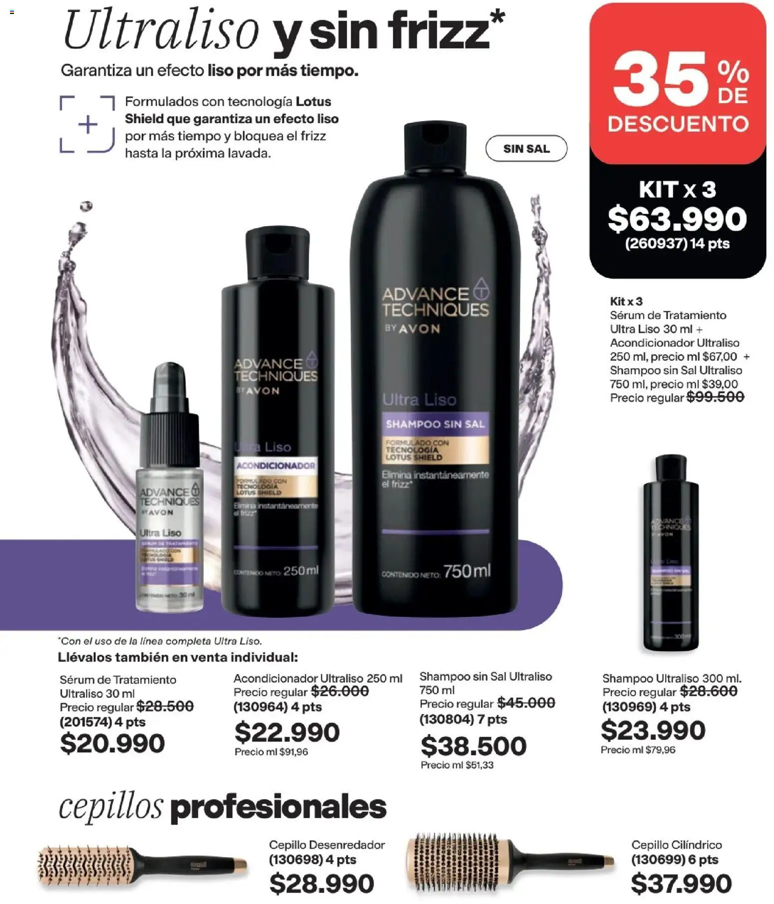 Avon revista - valida desde el 15/07/2026 | Página: 182 | Productos: Individual, Serum, Cepillo, Acondicionador