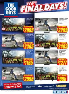 Preview of The Good Guys catalogue EOFY - valid from 25/06/2026 | Page: 3 | Products: Tv, Smart tv